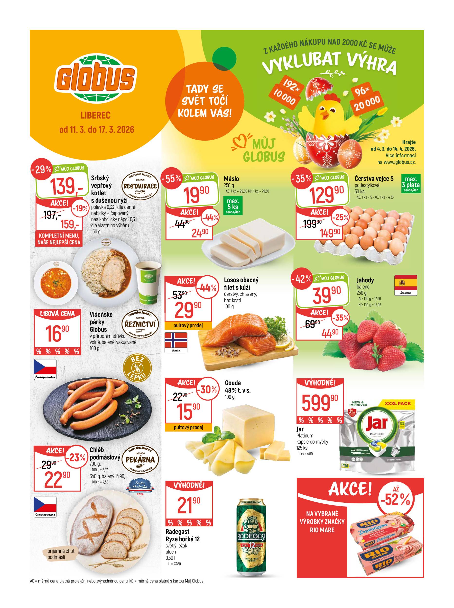 globus - Globus - Liberec leták platný od středy 11.03.2026 do úterý 17.03.2026