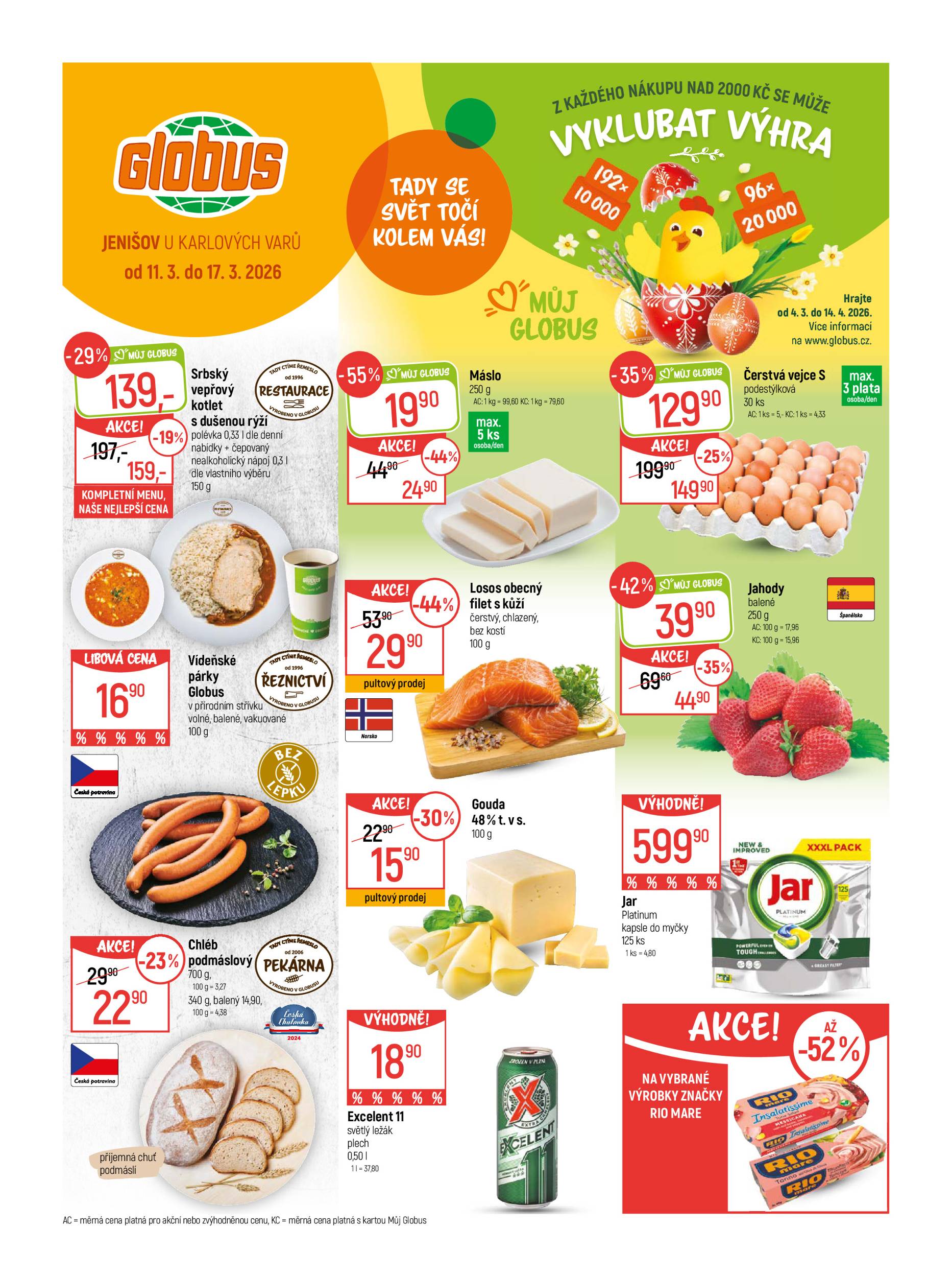 globus - Globus - Karlovy Vary - Jenišov leták platný od středy 11.03.2026 do úterý 17.03.2026