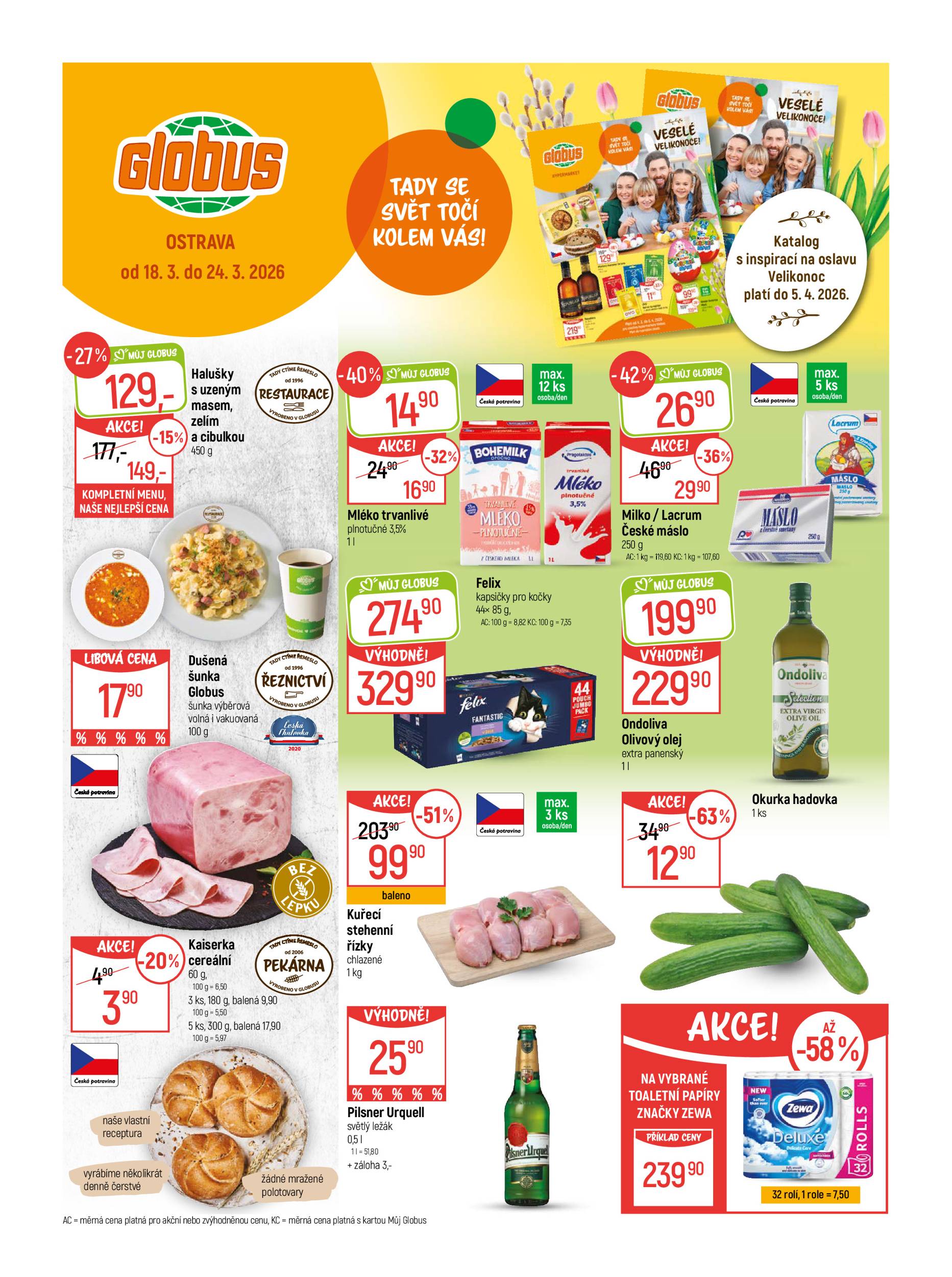 globus - Globus - Ostrava - Plesná leták platný od středy 18.03.2026 do úterý 24.03.2026