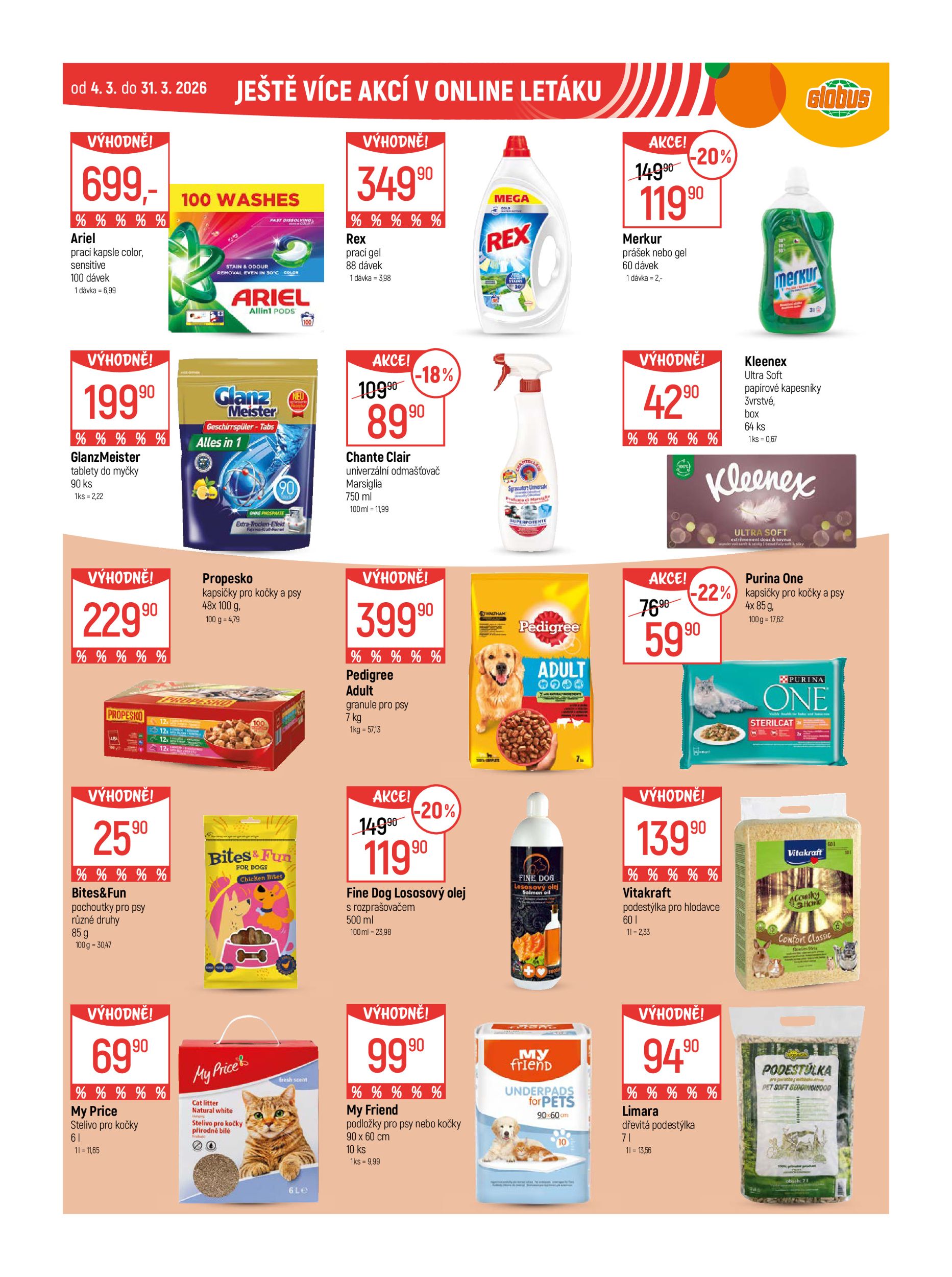 globus - Globus - České Budějovice leták platný od středy 25.03.2026 do úterý 31.03.2026 - page: 50