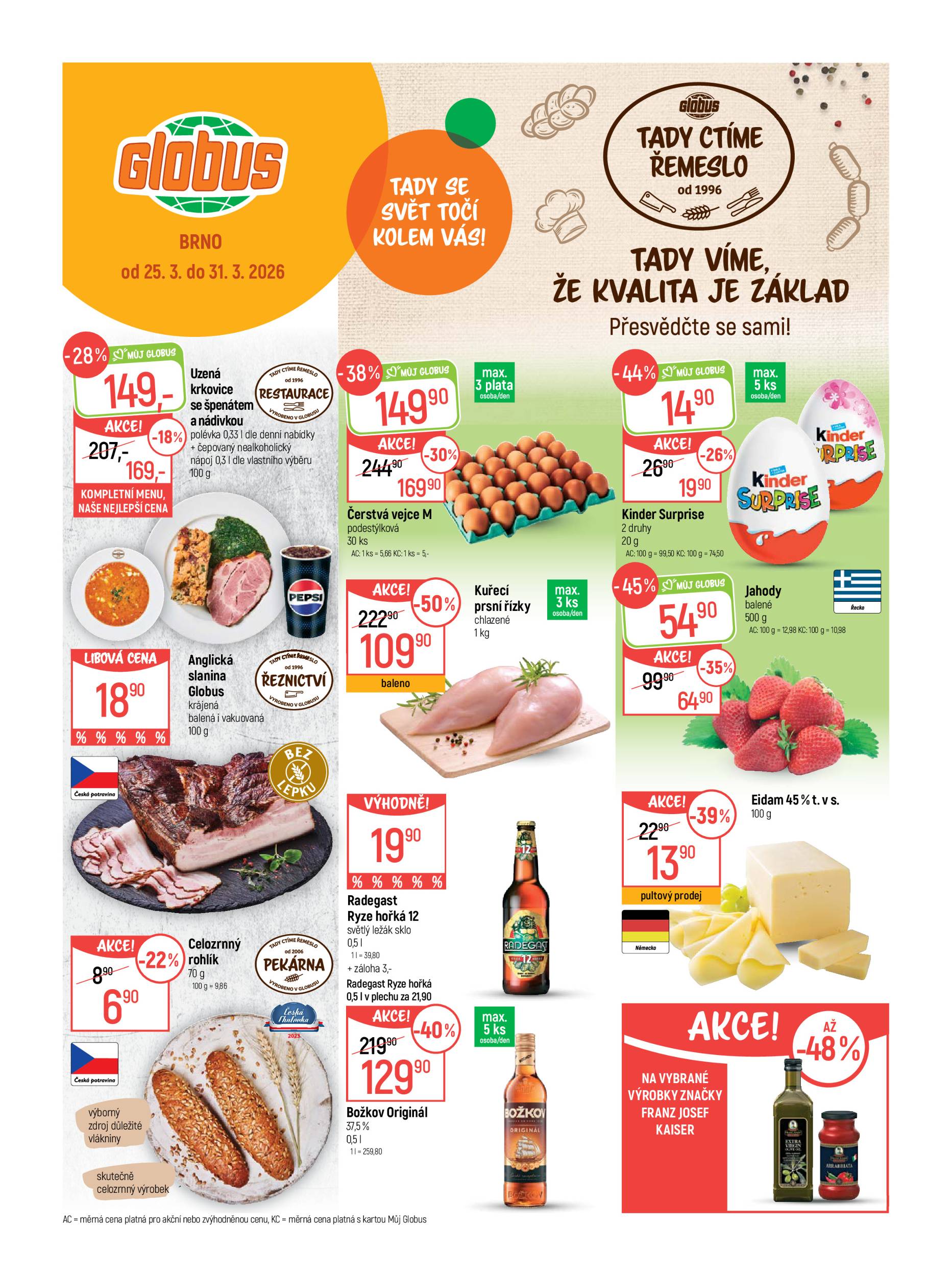 globus - Globus - Brno leták platný od středy 25.03.2026 do úterý 31.03.2026