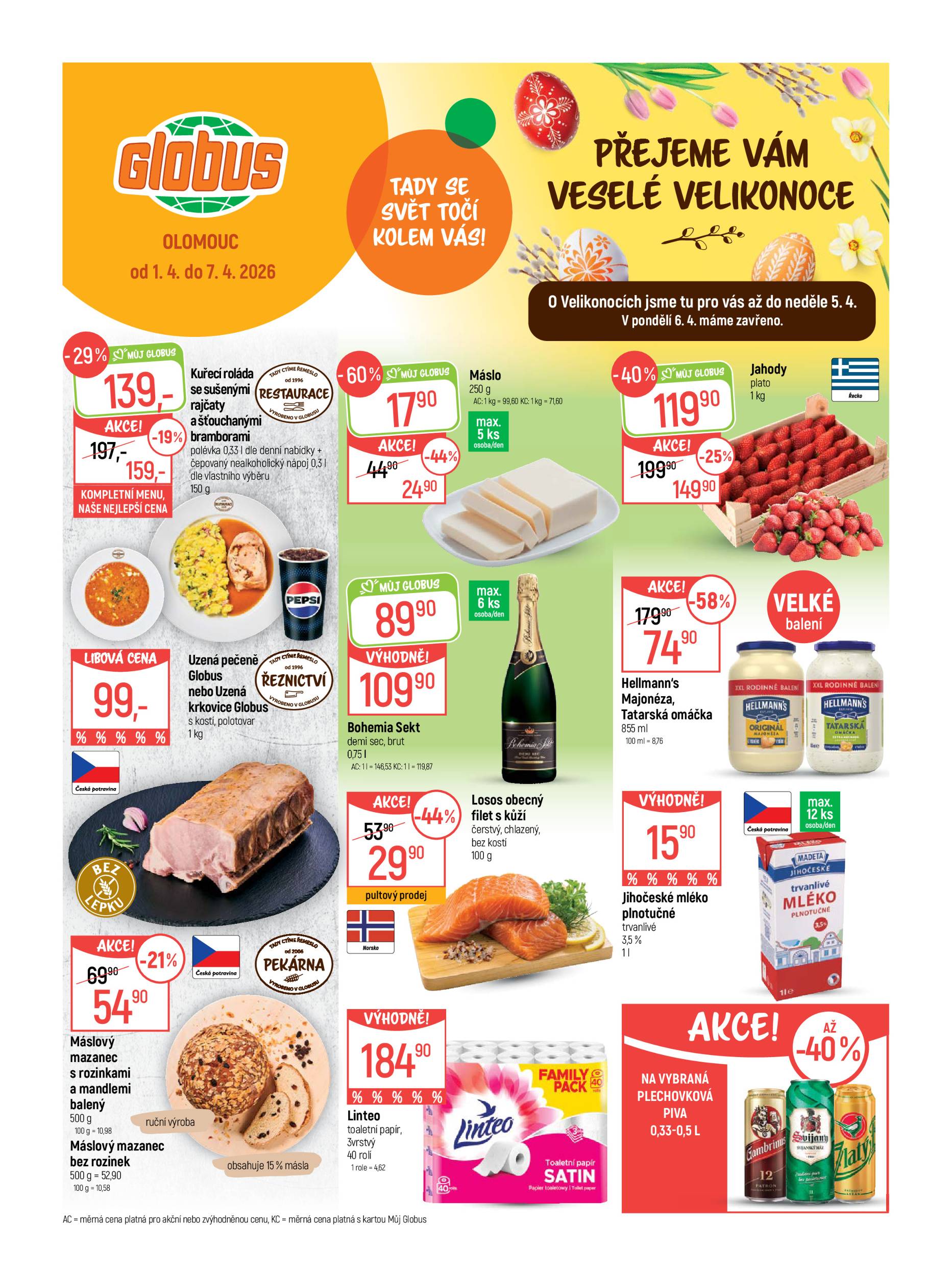 globus - Globus - Olomouc leták platný od středy 01.04.2026 do úterý 07.04.2026