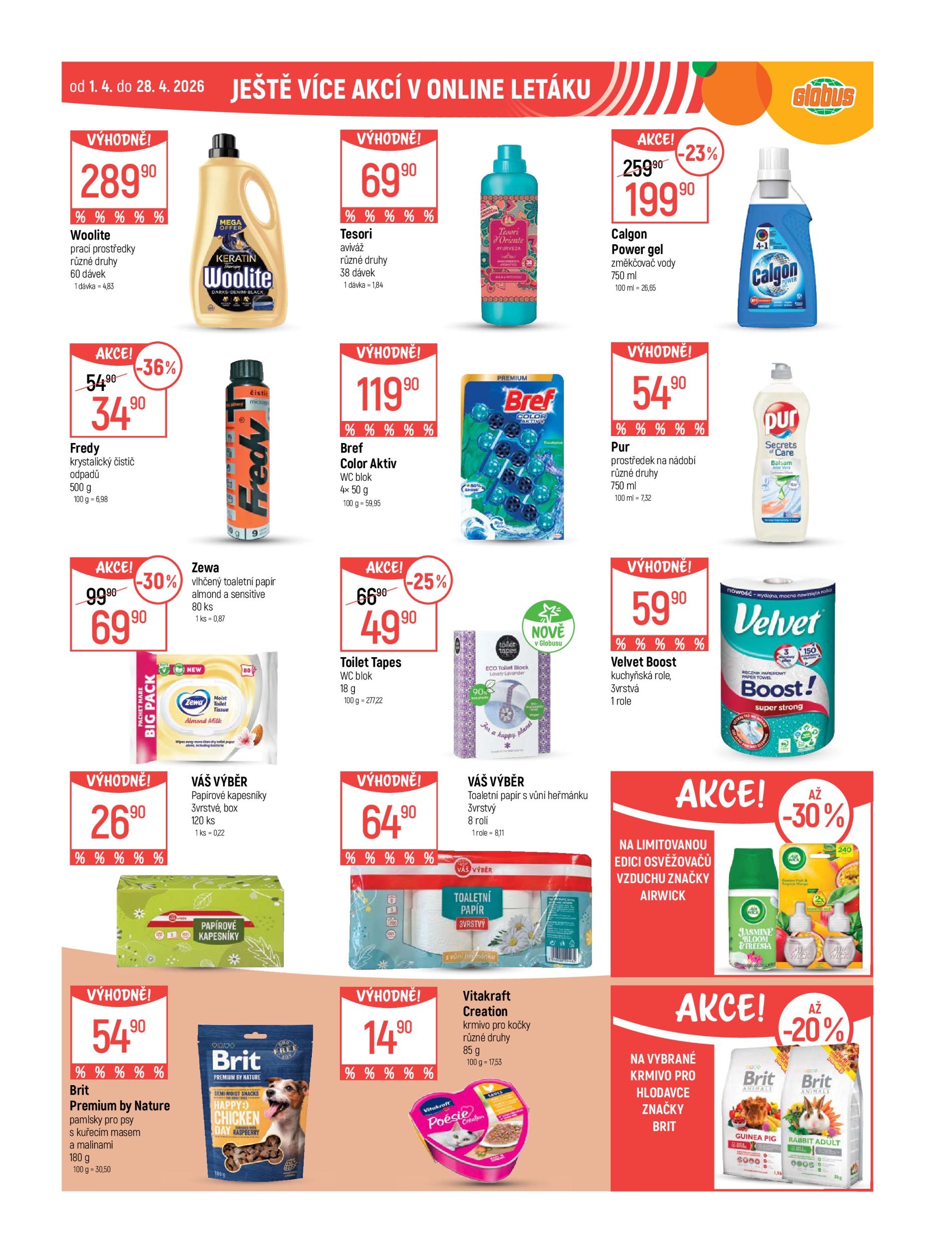 globus - Globus - Praha Štěrboholy leták platný od středy 08.04.2026 do úterý 14.04.2026 - page: 48