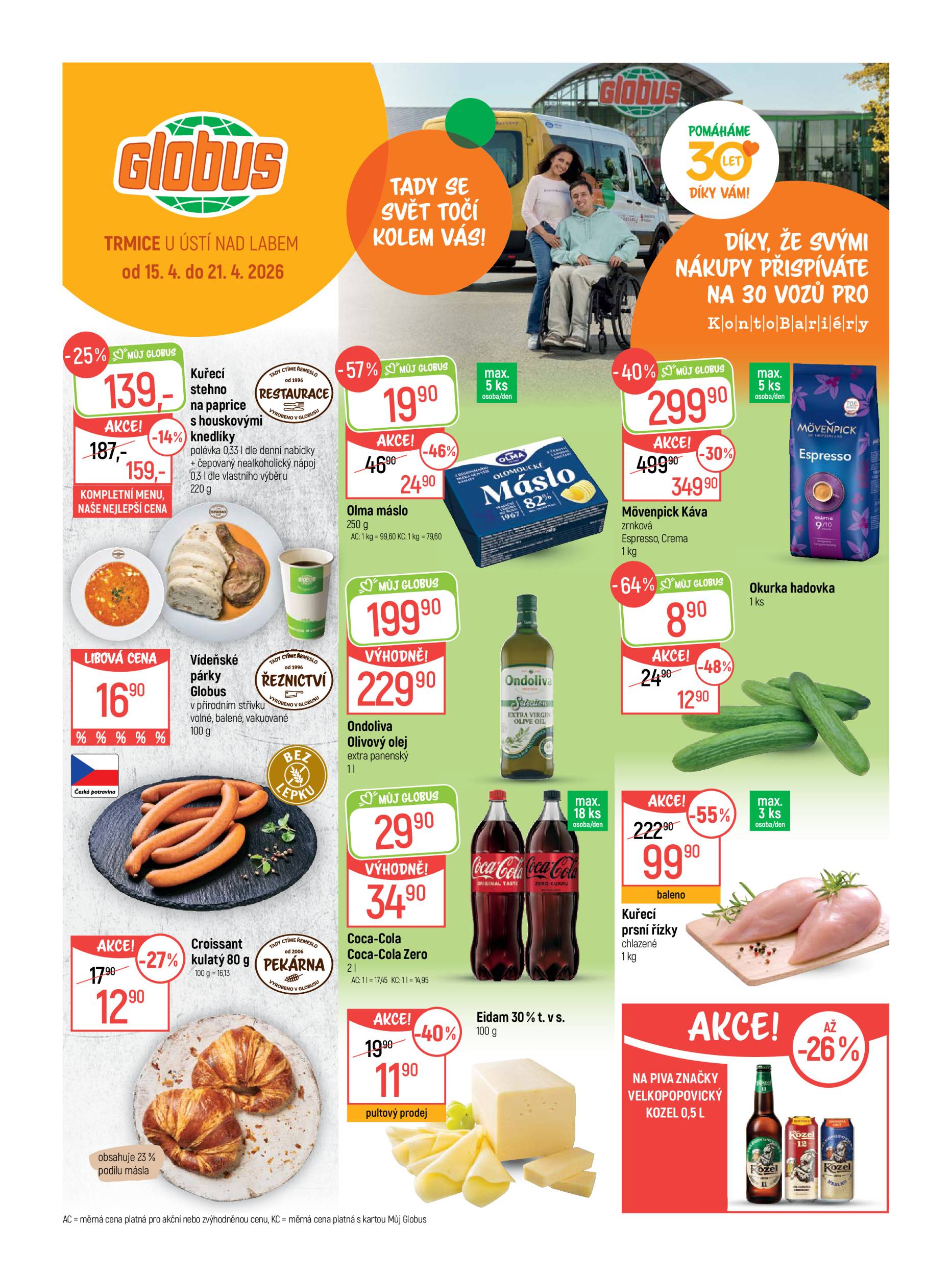 globus - Globus - Trmice u Ústí nad Labem leták na příští týden od středy 15.04.2026 do úterý 21.04.2026