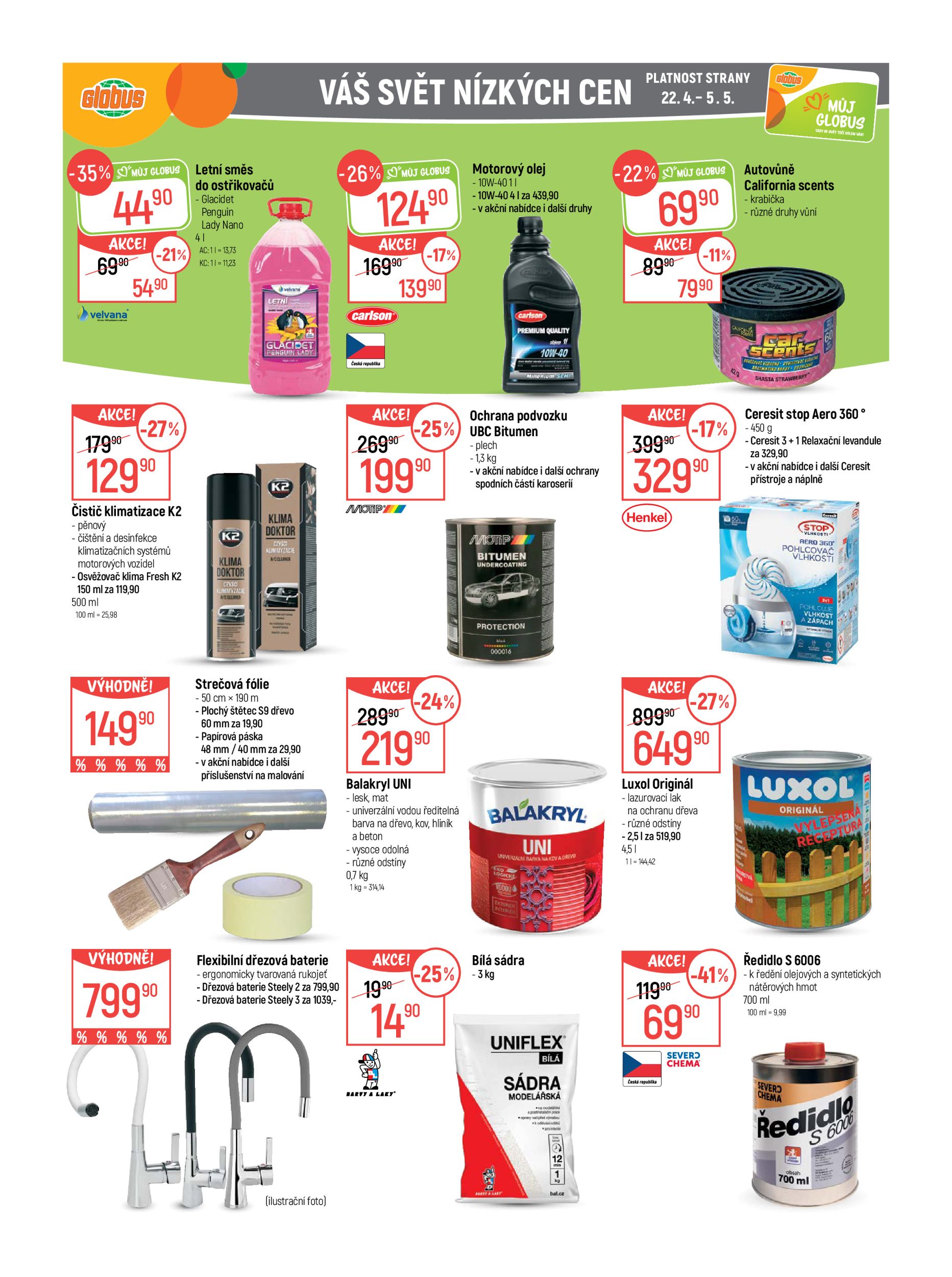 globus - Globus - Trmice u Ústí nad Labem leták na příští týden od středy 22.04.2026 do úterý 28.04.2026 - page: 34