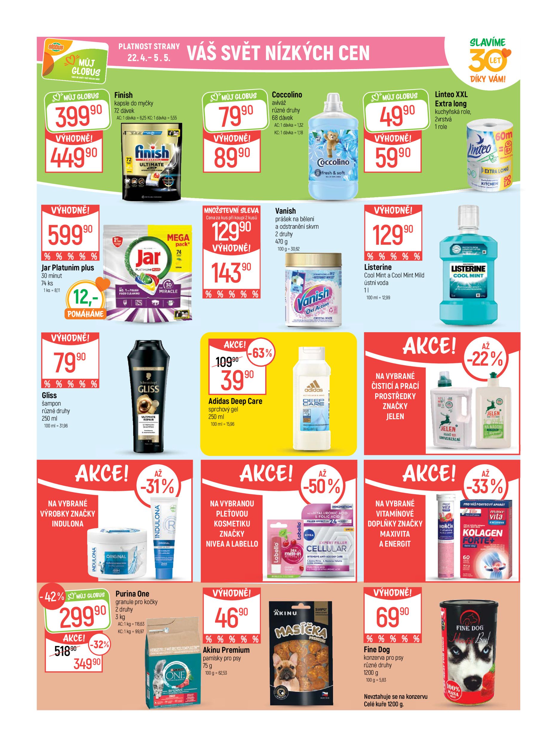 globus - Globus - Praha - Štěrboholy leták na příští týden od středy 22.04.2026 do úterý 28.04.2026 - page: 28