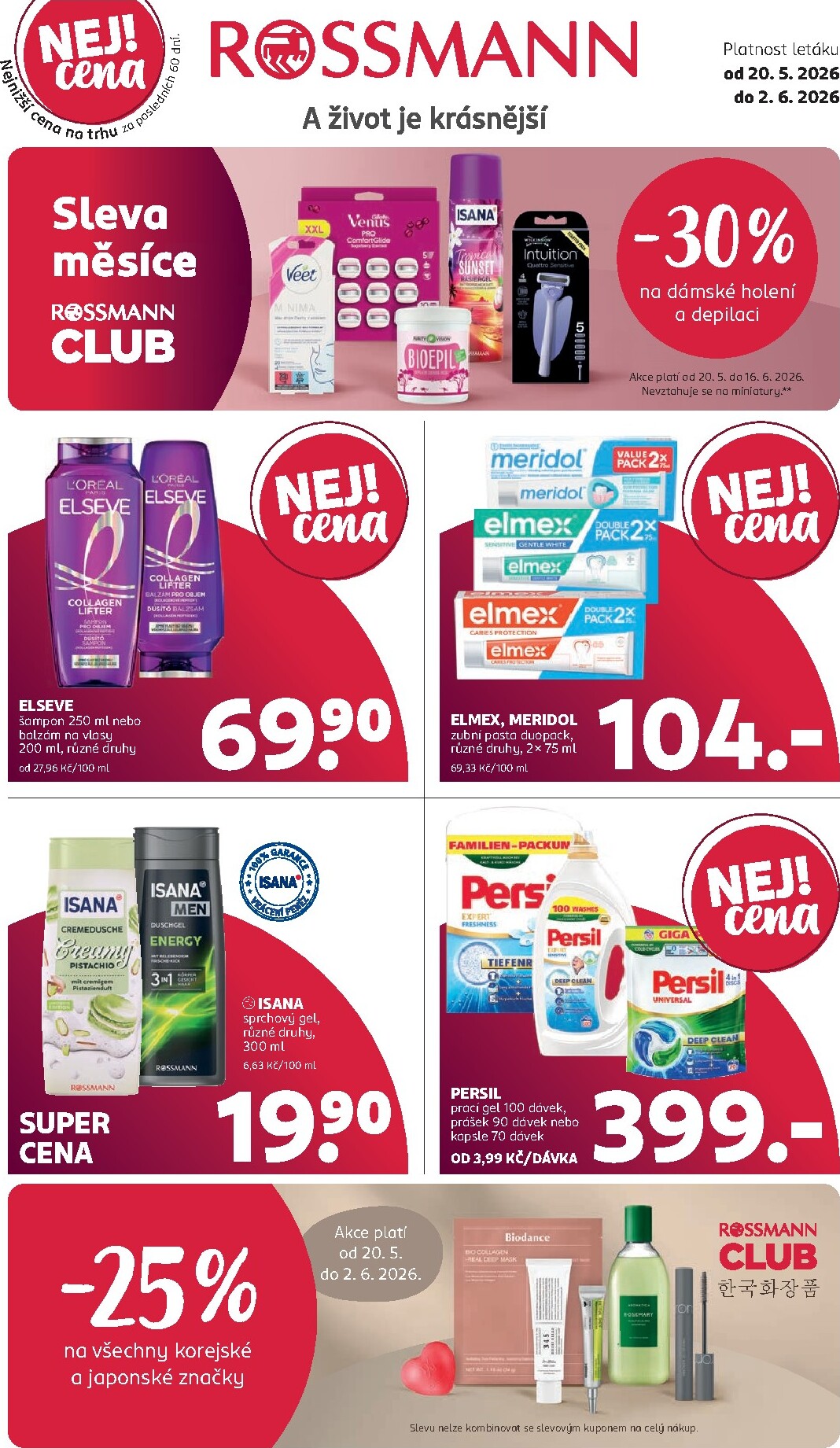 rossmann - Budoucí ROSSMANN leták platný od středy 20.05.2026 do úterý 02.06.2026 - page: 1