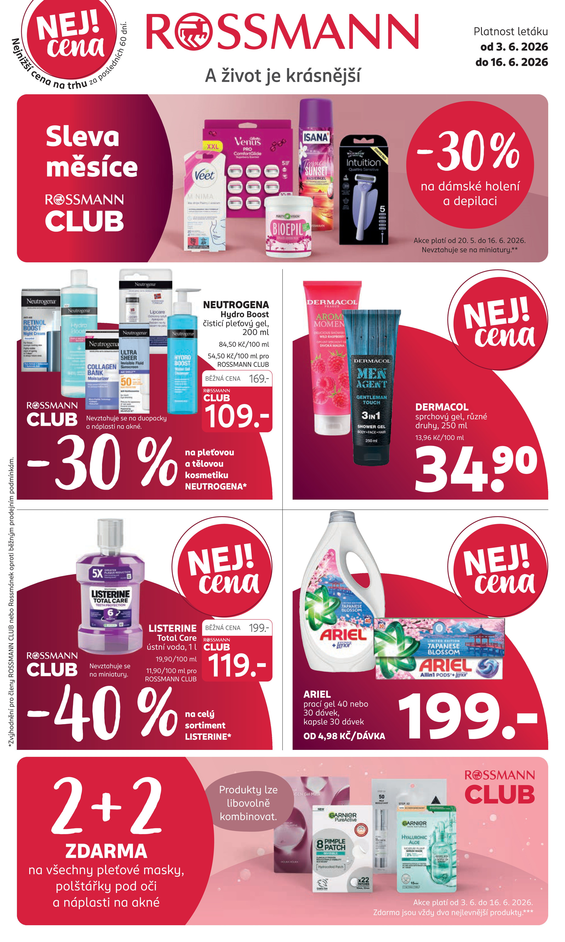 rossmann - Aktuální ROSSMANN leták platný od středy 03.06.2026 do úterý 16.06.2026