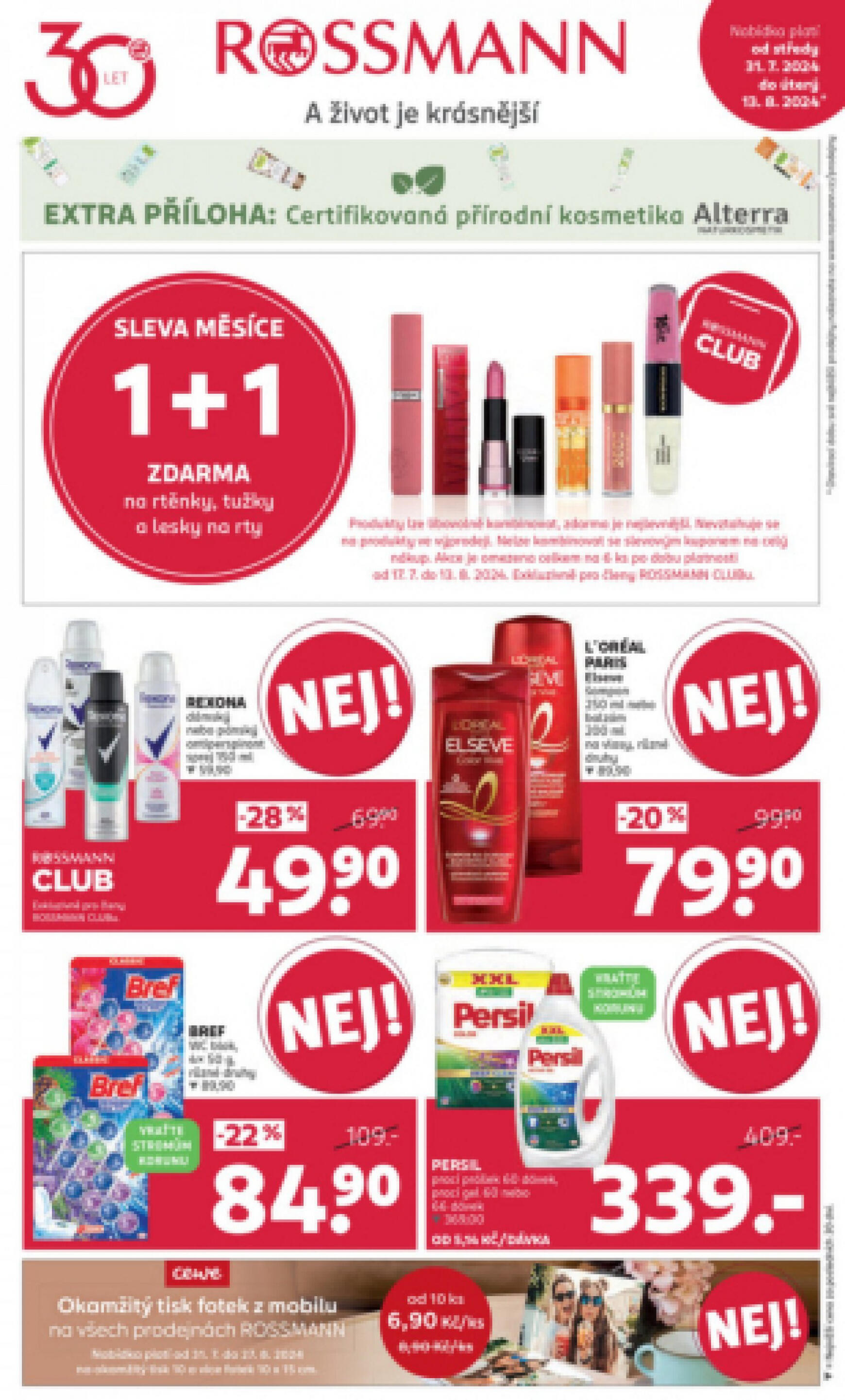 rossmann - Leták ROSSMANN od 31.07. do 13.08.