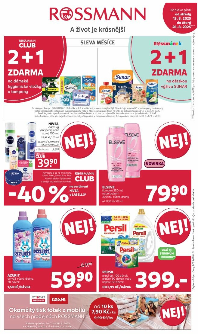 rossmann - Leták ROSSMANN od 13.08. do 26.08.