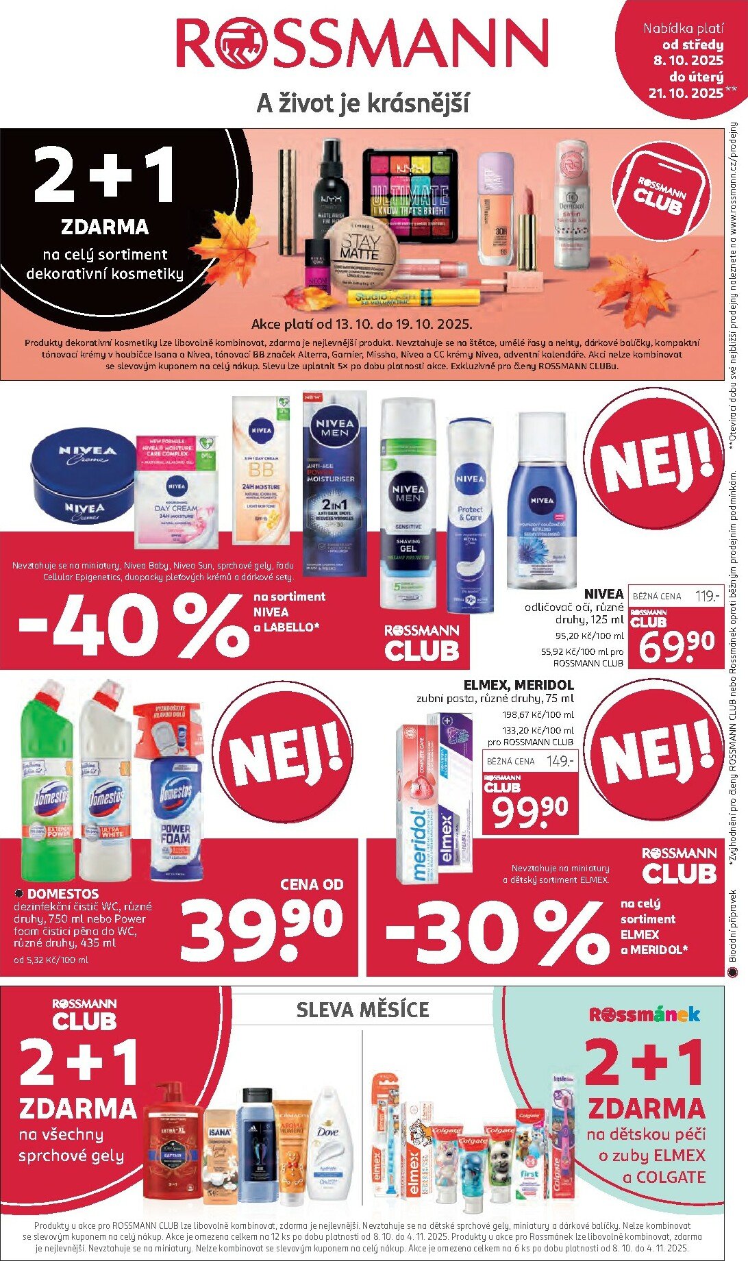rossmann - Aktuální leták ROSSMANN od 08.10. do 21.10. - page: 1