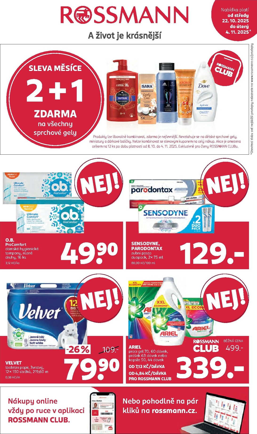 rossmann - Aktuální leták ROSSMANN od 22.10. do 04.11.