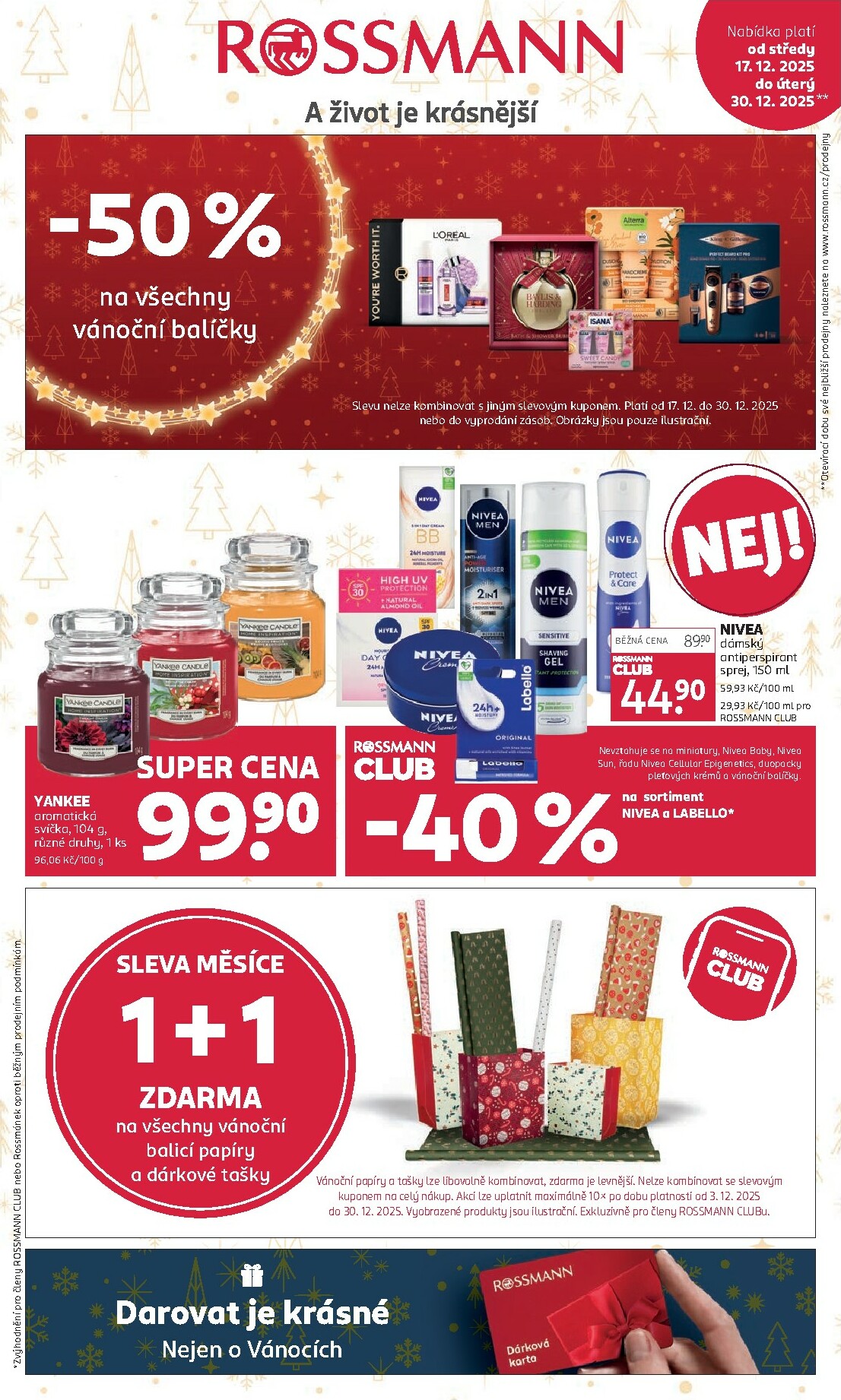 rossmann - Aktuální leták ROSSMANN od 17.12. do 30.12.