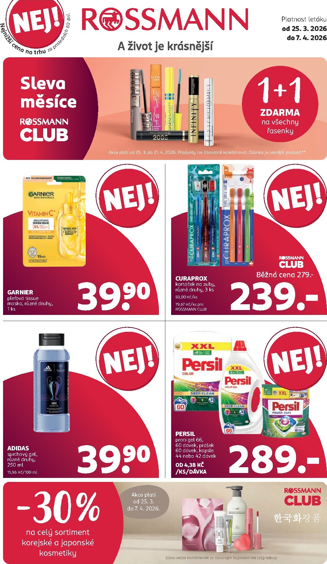 rossmann - ROSSMANN leták platný od středy 25.03.2026 do úterý 07.04.2026