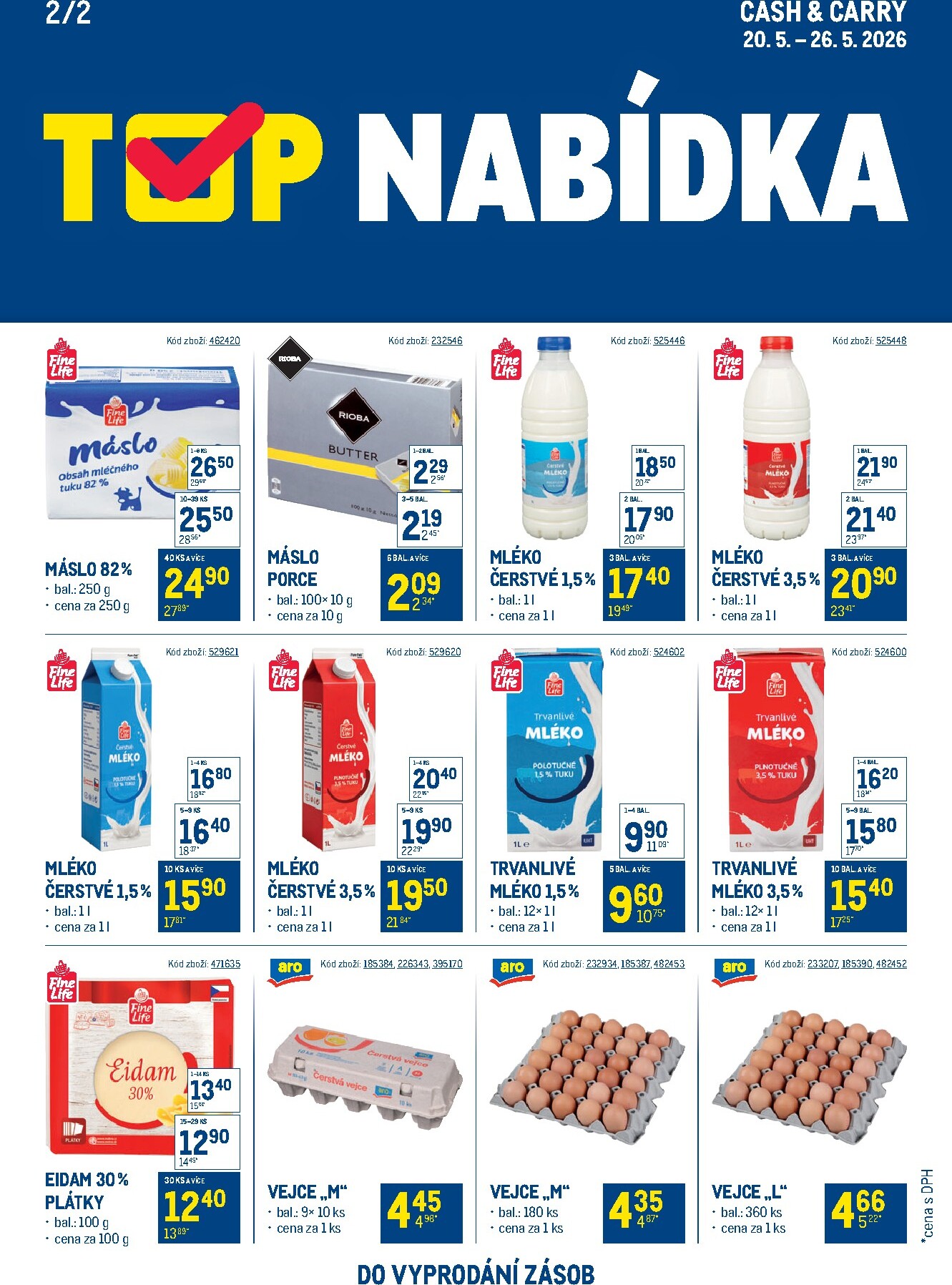 makro - Aktuální Makro - TOP mléčné výrobky leták platný od středy 20.05.2026 do úterý 02.06.2026 - page: 2