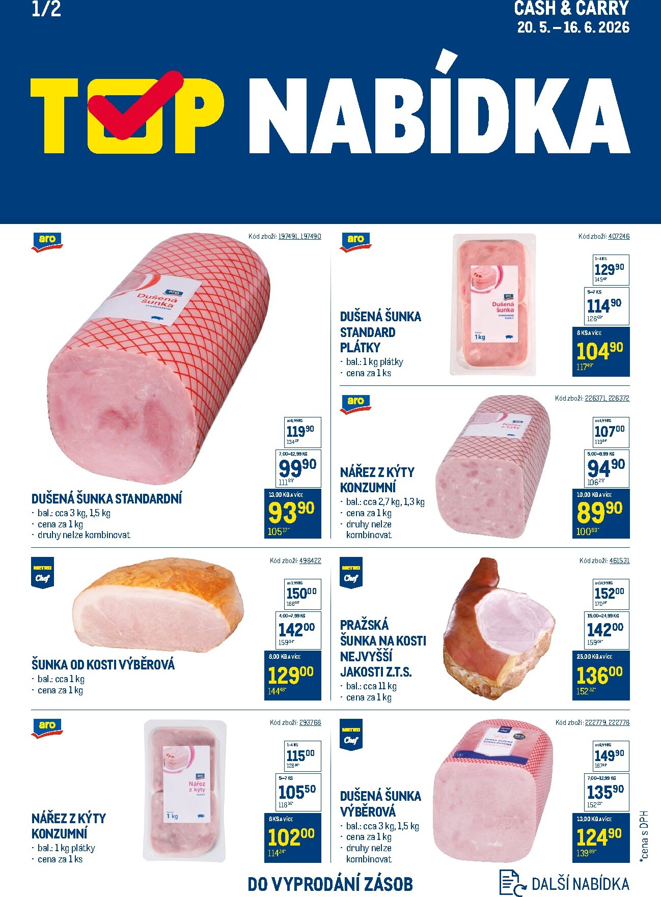 makro - Aktuální Makro - TOP uzeniny leták platný od středy 20.05.2026 do úterý 16.06.2026