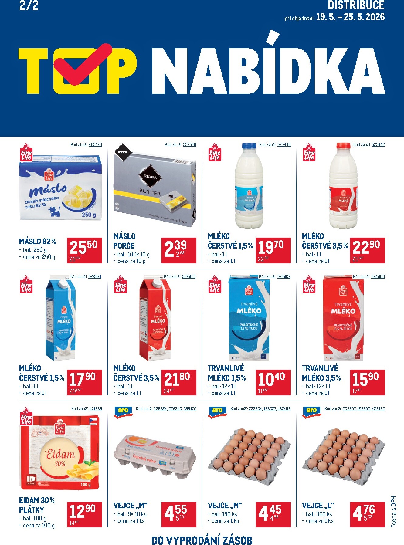 makro - Aktuální Makro - TOP mléčné výrobky - Distribuce leták platný od úterý 19.05.2026 do pondělí 01.06.2026 - page: 2