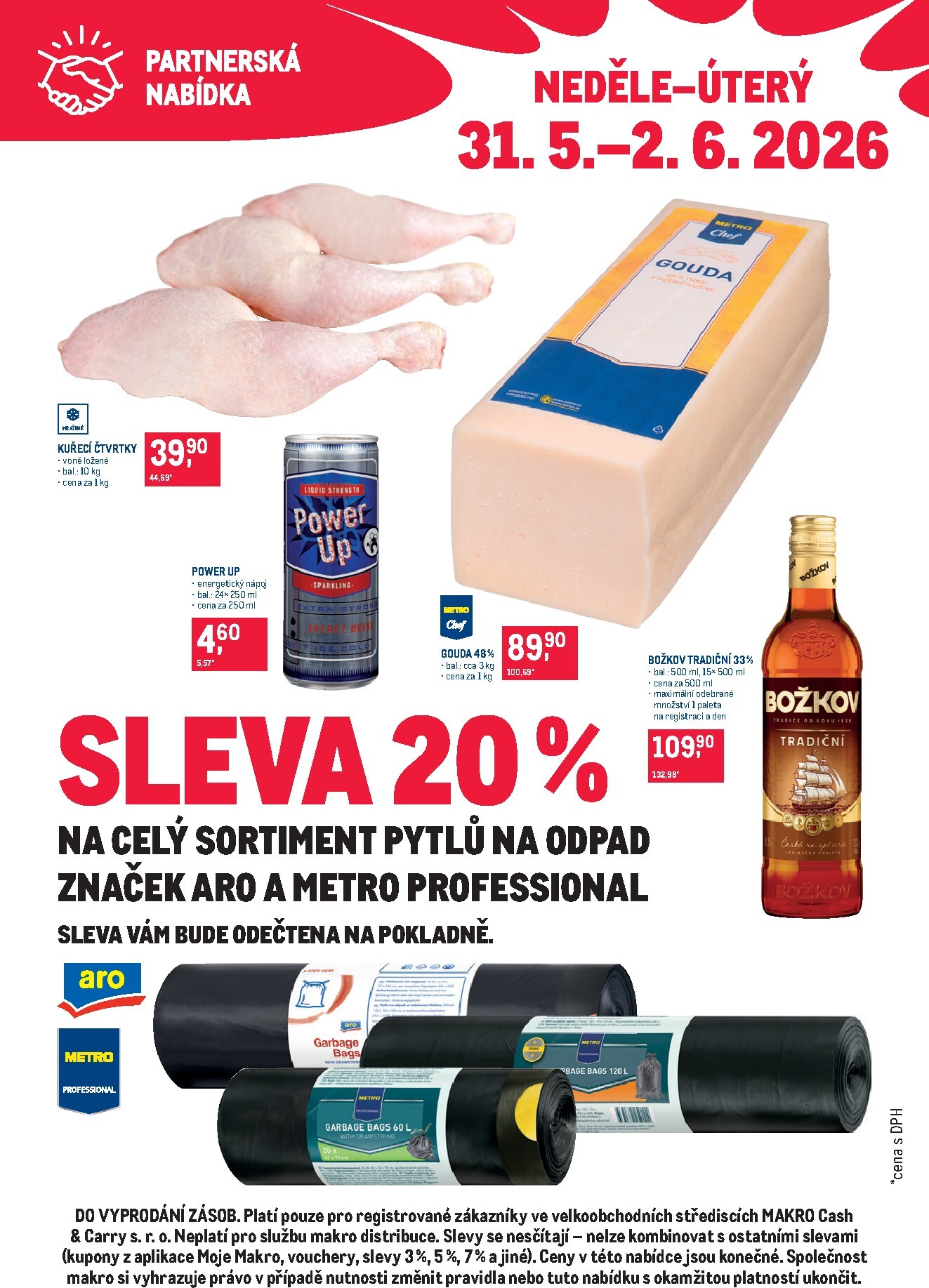 makro - Makro - Partnerská nabídka leták na příští týden od neděle 31.05.2026 do úterý 02.06.2026 - page: 1