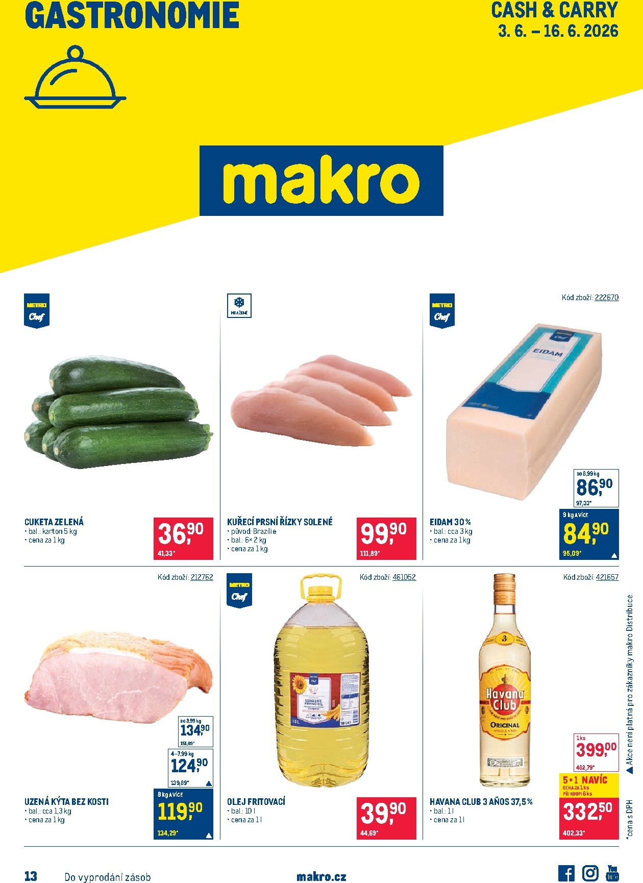 makro - Aktuální Makro - Gastronomie leták platný od středy 03.06.2026 do úterý 16.06.2026