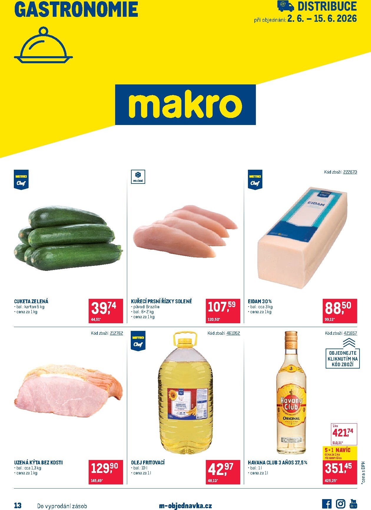 makro - Aktuální Makro - Gastronomie - Distribuce leták platný od úterý 02.06.2026 do pondělí 15.06.2026