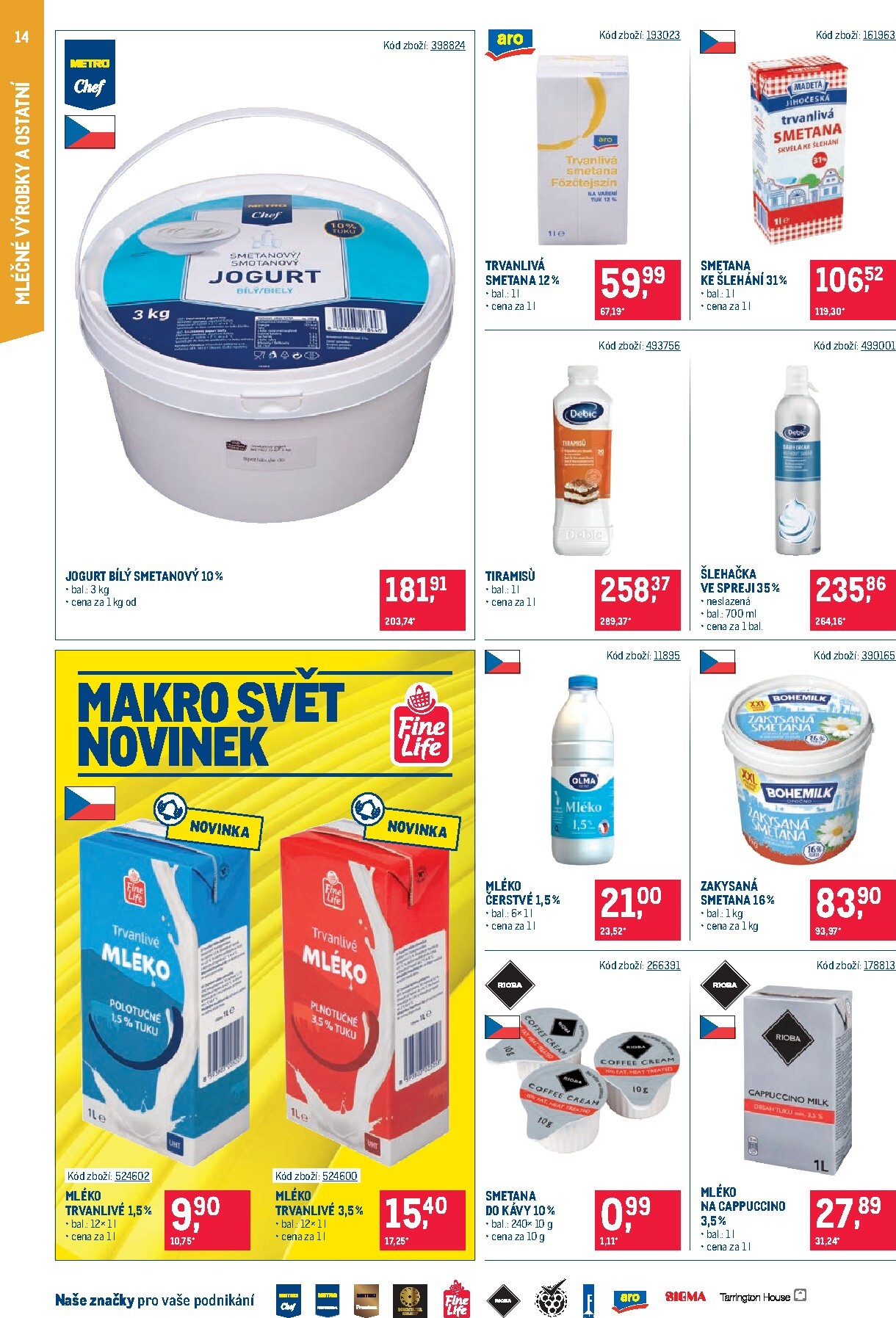 makro - Aktuální Makro - Gastronomie - Distribuce leták platný od úterý 02.06.2026 do pondělí 15.06.2026 - page: 14