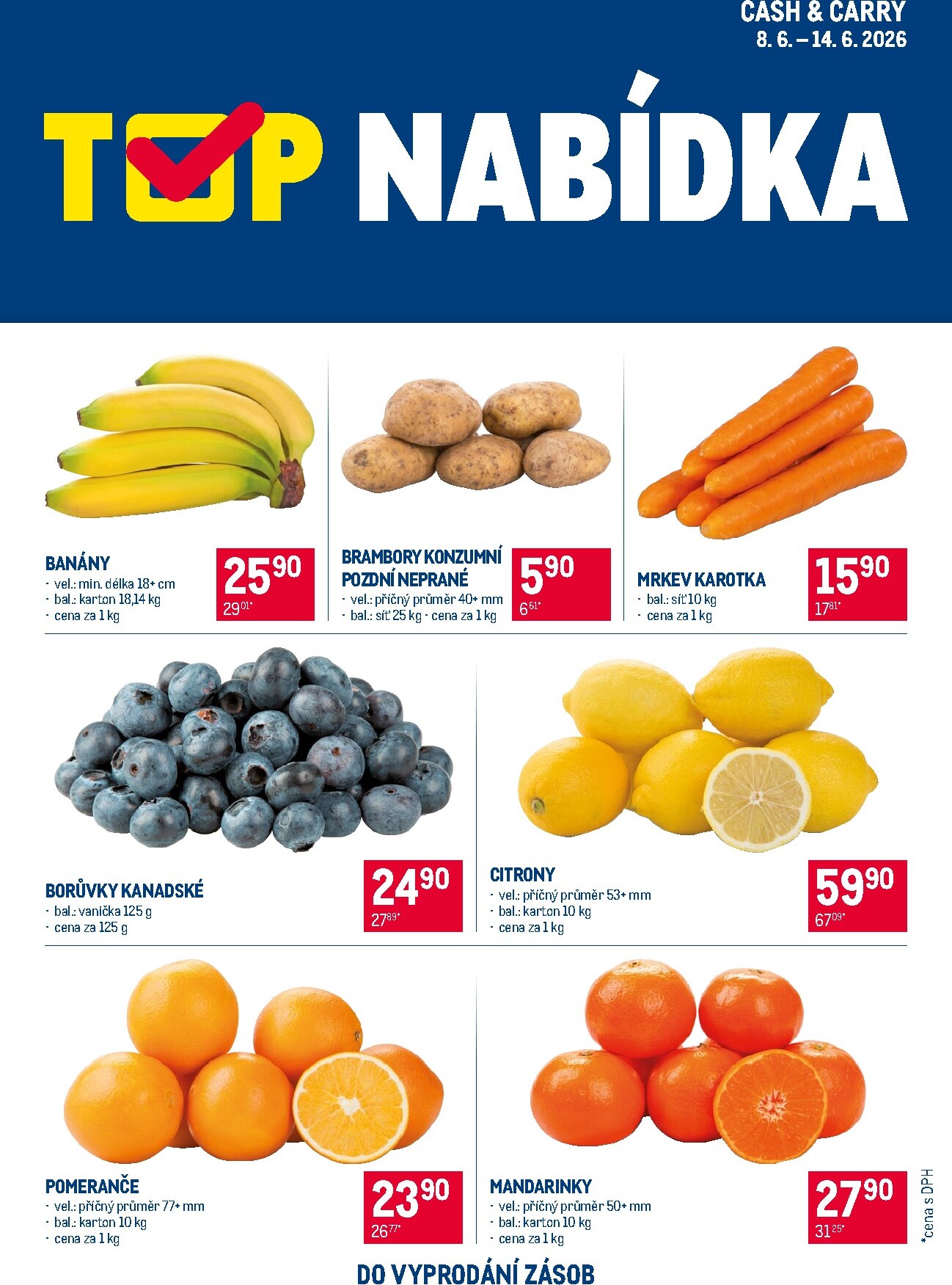 makro - Aktuální Makro - TOP ovoce a zelenina leták platný od pondělí 08.06.2026 do neděle 14.06.2026