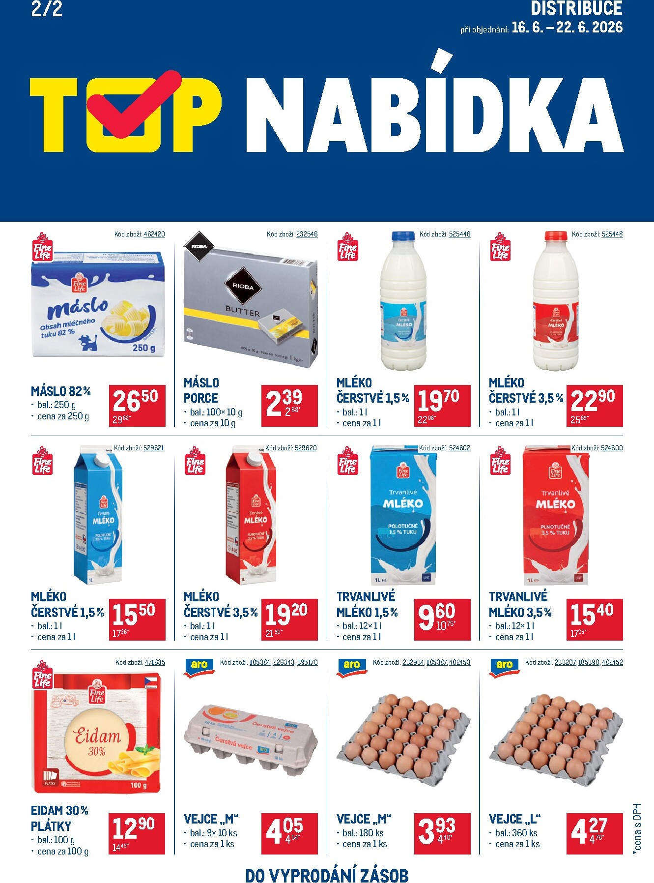 makro - Aktuální Makro - TOP mléčné výrobky distribuce leták platný od úterý 16.06.2026 do pondělí 29.06.2026 - page: 2