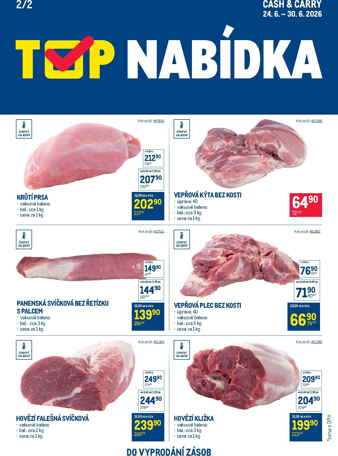 makro - Aktuální Makro Cash & Carry - TOP nabídka masa leták platný od středy 24.06.2026 do úterý 30.06.2026 - page: 2