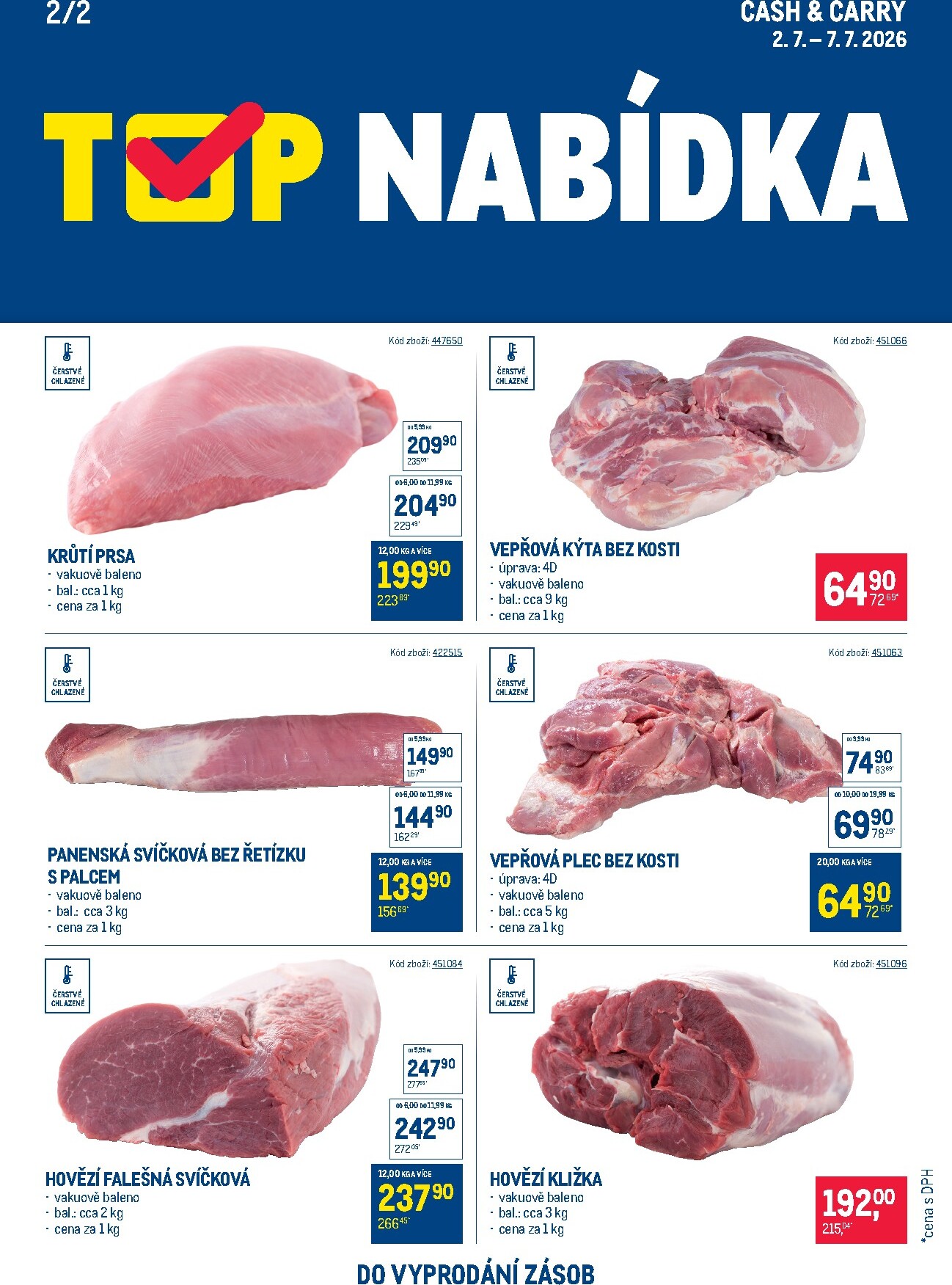makro - Aktuální Makro - TOP maso leták platný od čtvrtka 02.07.2026 do úterý 07.07.2026 - page: 2