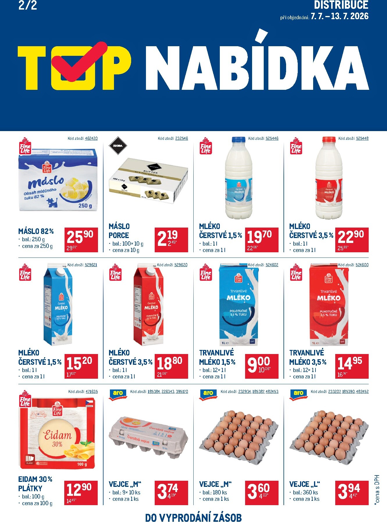 makro - Aktuální Makro - TOP mléčné výrobky Distribuce leták platný od úterý 30.06.2026 do pondělí 13.07.2026 - page: 2