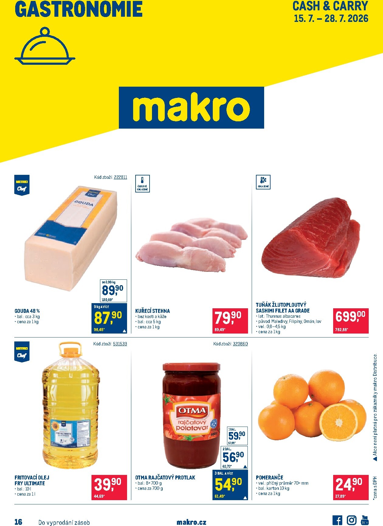 makro - Budoucí Makro - Gastronomie leták platný od středy 15.07.2026 do úterý 28.07.2026