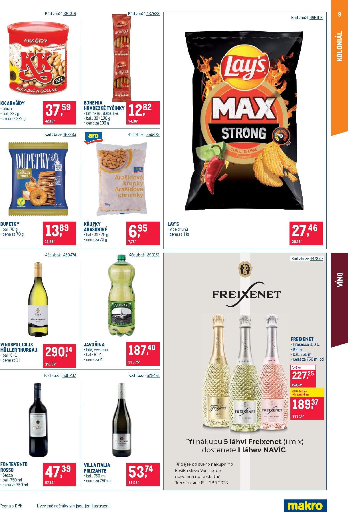 makro - Aktuální Makro - Maloobchod - Distribuce leták platný od úterý 14.07.2026 do pondělí 27.07.2026 - page: 9