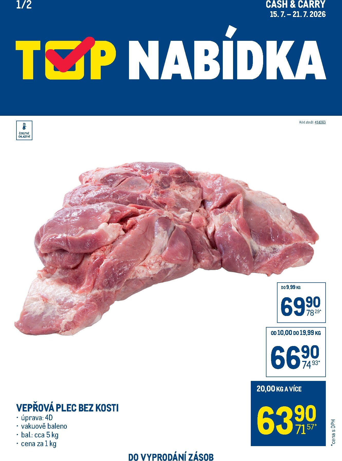 makro - Aktuální Makro - TOP maso leták platný od středy 15.07.2026 do úterý 21.07.2026