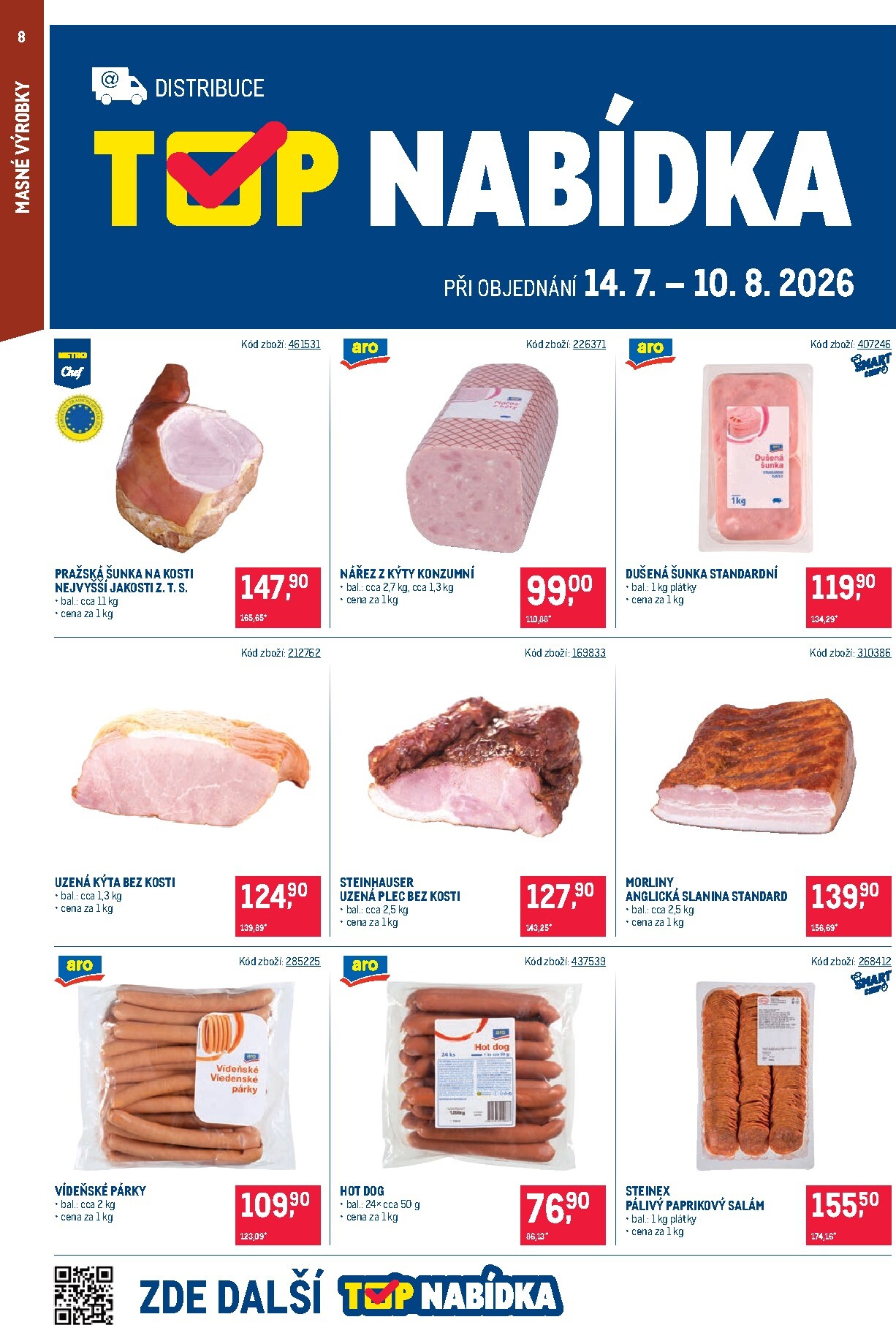 makro - Aktuální Makro - Gastronomie Distribuce leták platný od úterý 28.07.2026 do pondělí 10.08.2026 - page: 8