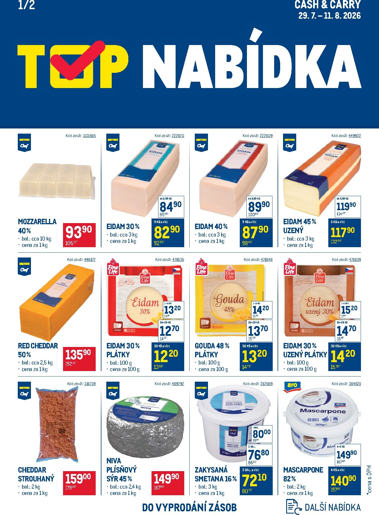 makro - Aktuální Makro - TOP nabídka Cash & Carry leták platný od středy 29.07.2026 do úterý 11.08.2026
