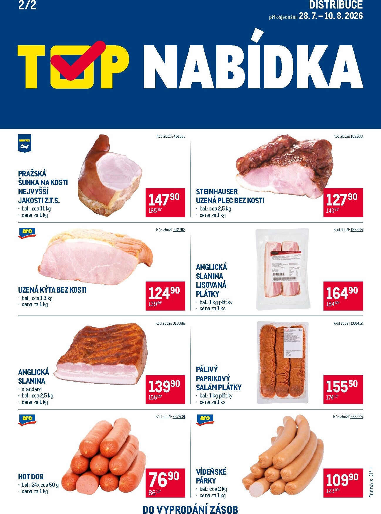 makro - Aktuální Makro - TOP uzeniny Distribuce leták platný od úterý 28.07.2026 do pondělí 10.08.2026 - page: 2