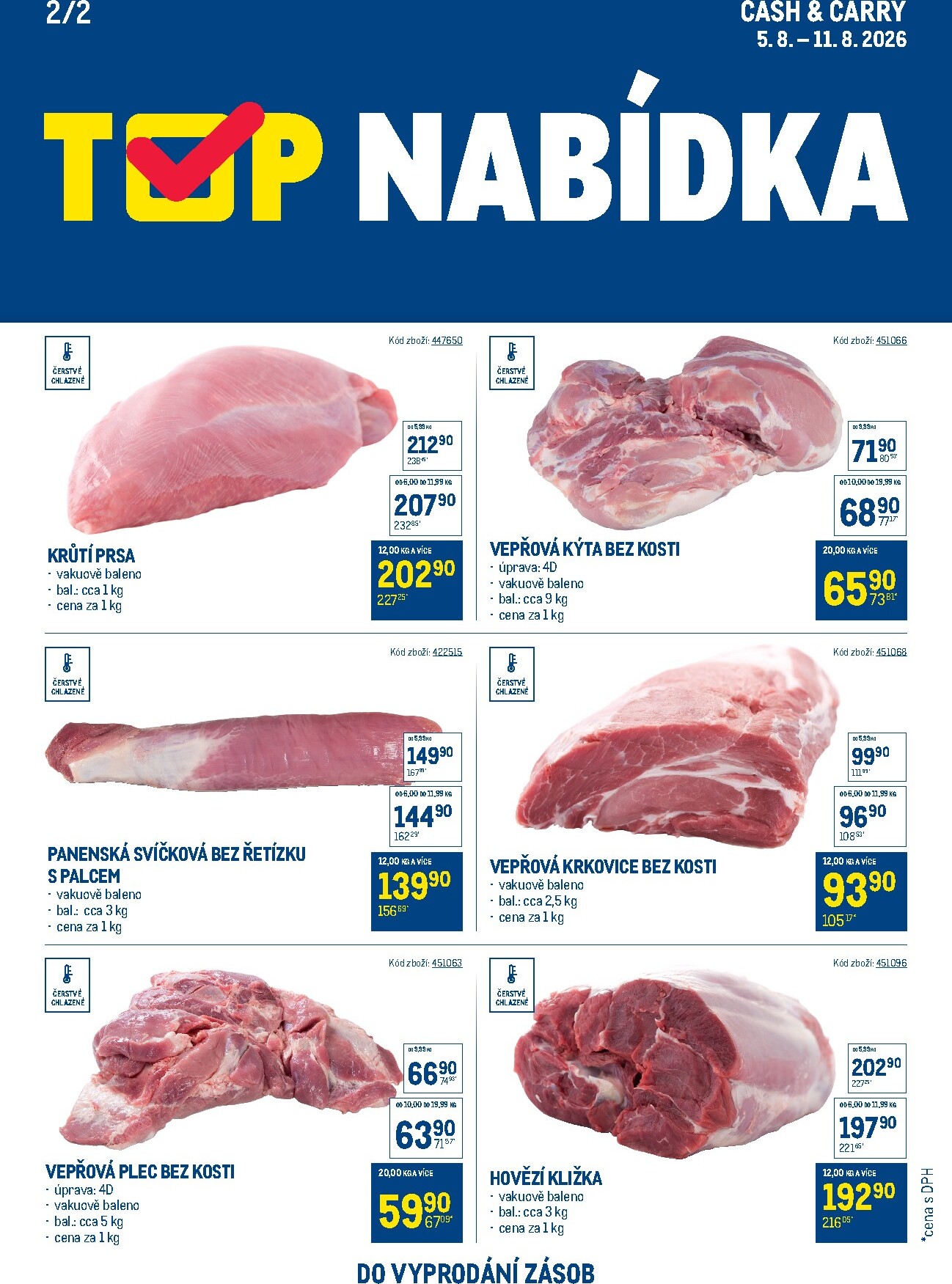 makro - Aktuální Makro - TOP maso Cash & Carry leták platný od středy 05.08.2026 do úterý 11.08.2026 - page: 2