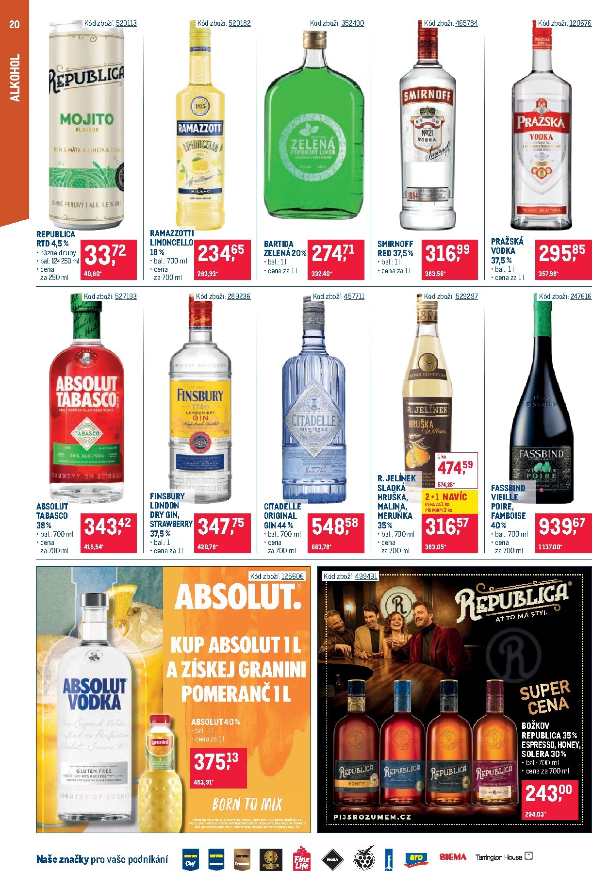 makro - Aktuální Makro - Gastronomie - Distribuce leták platný od úterý 11.08.2026 do pondělí 24.08.2026 - page: 20