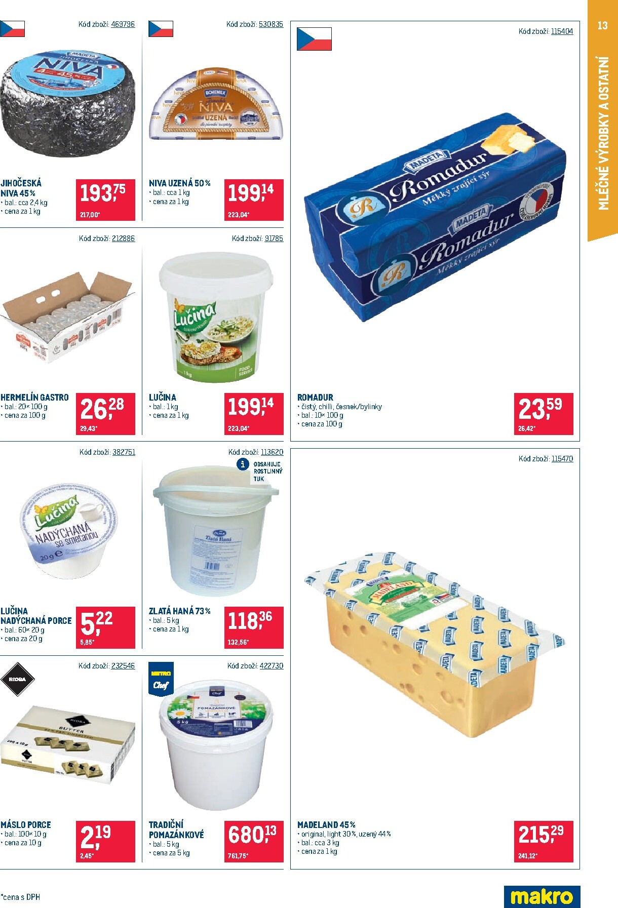 makro - Aktuální Makro - Gastronomie - Distribuce leták platný od úterý 11.08.2026 do pondělí 24.08.2026 - page: 13