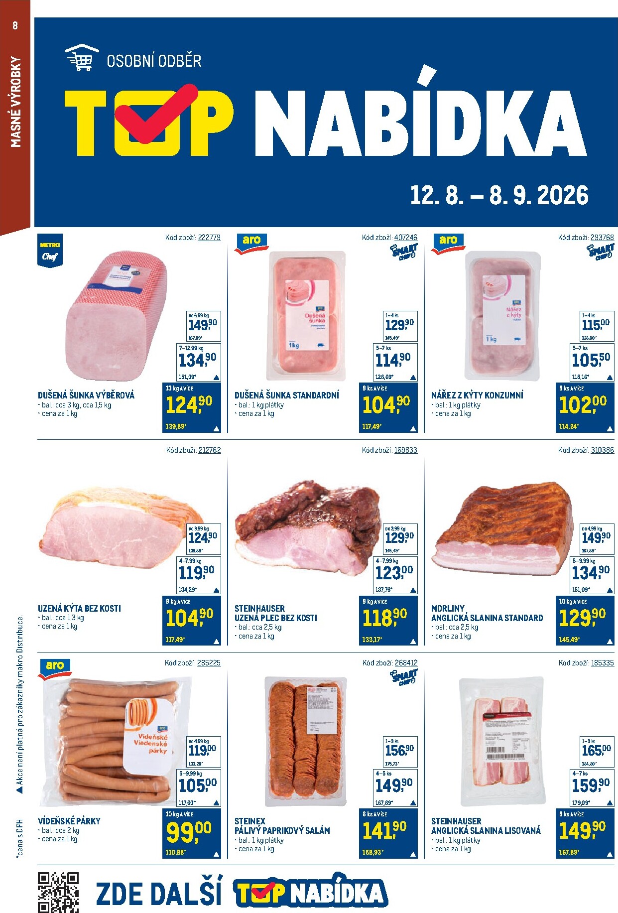 makro - Aktuální Makro - Gastronomie leták platný od středy 12.08.2026 do úterý 25.08.2026 - page: 8
