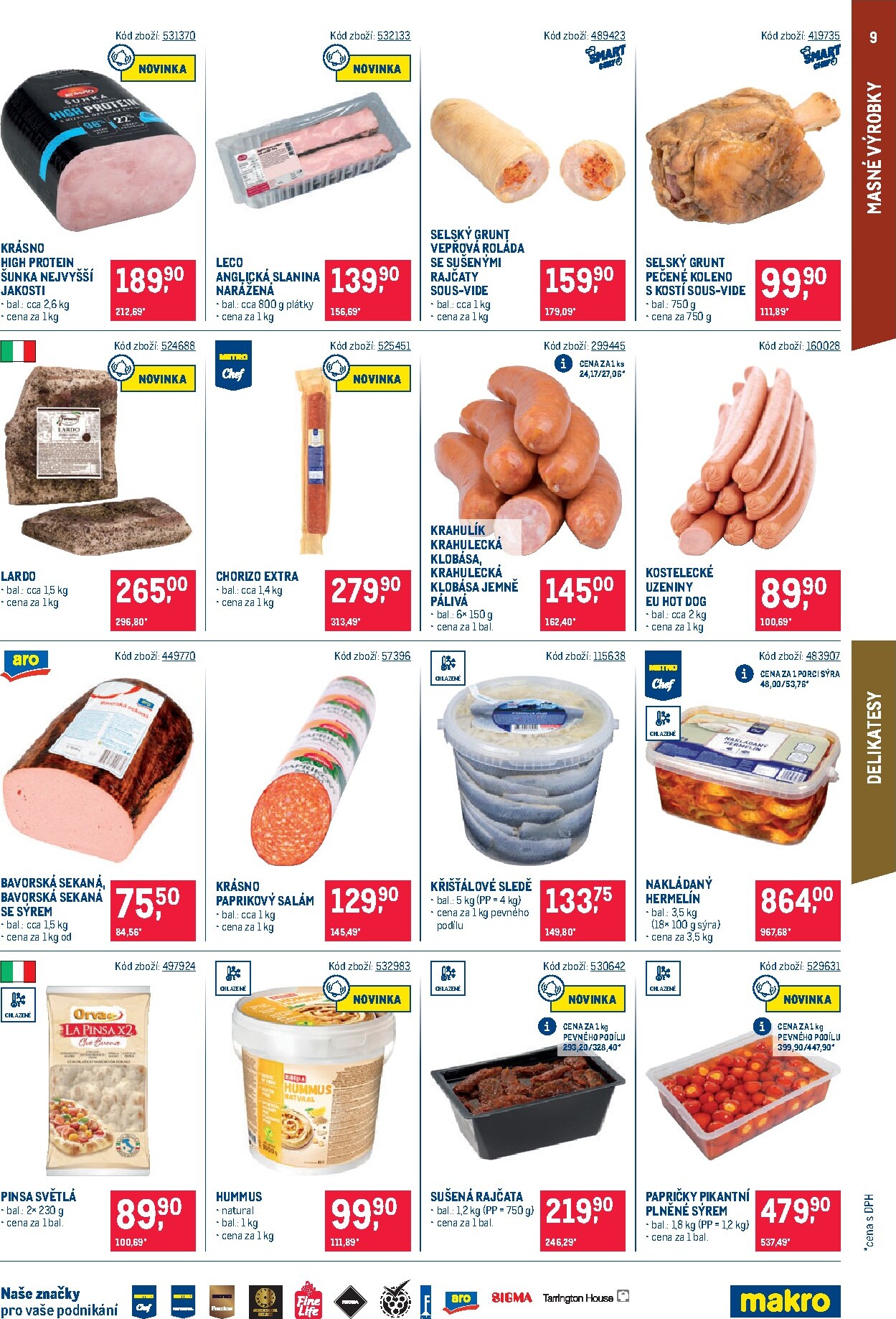 makro - Aktuální Makro - Gastronomie leták platný od středy 12.08.2026 do úterý 25.08.2026 - page: 9