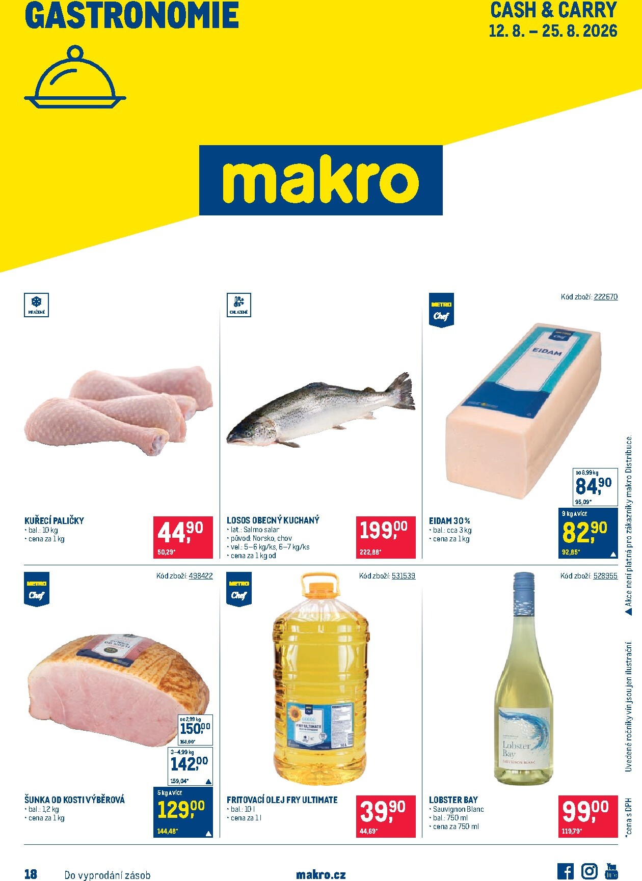 makro - Aktuální Makro - Gastronomie leták platný od středy 12.08.2026 do úterý 25.08.2026