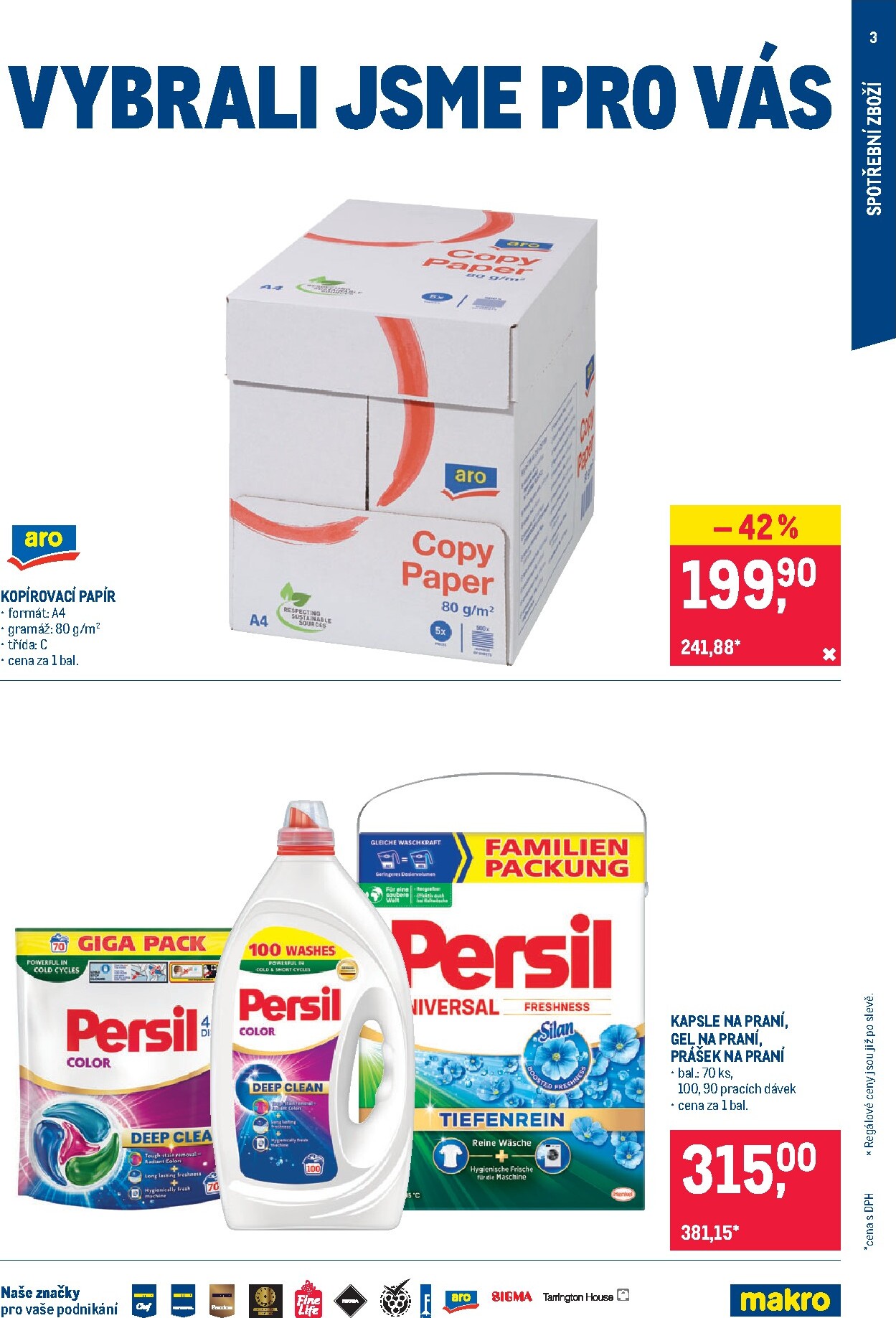makro - Aktuální Makro - Nepotravinové zboží leták platný od středy 12.08.2026 do úterý 25.08.2026 - page: 3