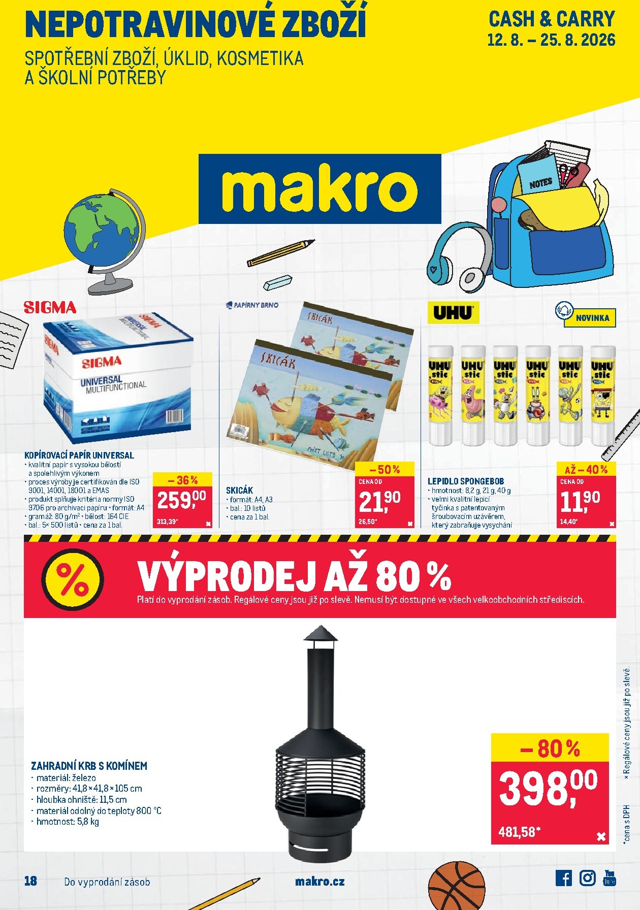 makro - Aktuální Makro - Nepotravinové zboží leták platný od středy 12.08.2026 do úterý 25.08.2026
