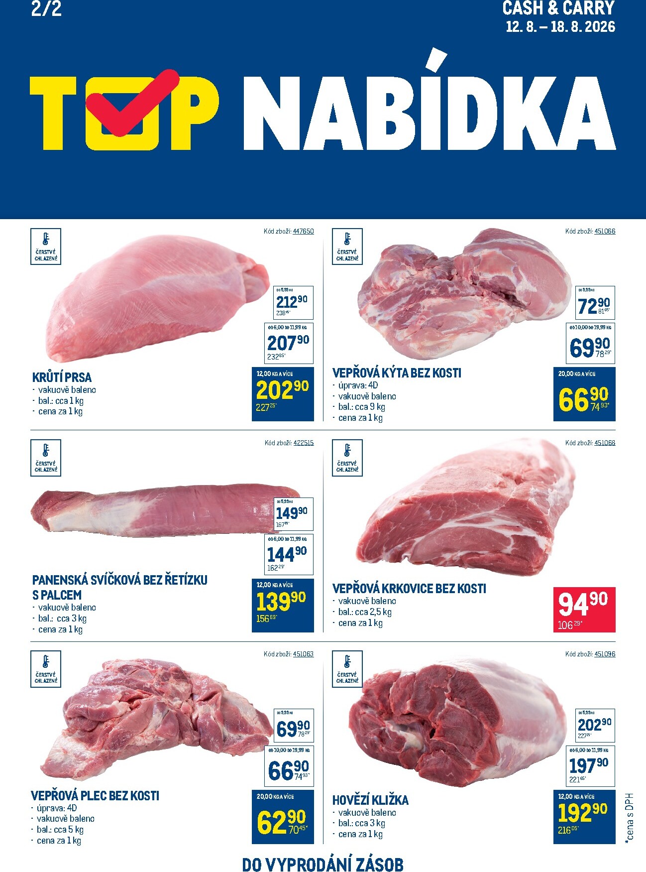 makro - Aktuální Makro - TOP maso Cash & Carry leták platný od středy 12.08.2026 do úterý 18.08.2026 - page: 2