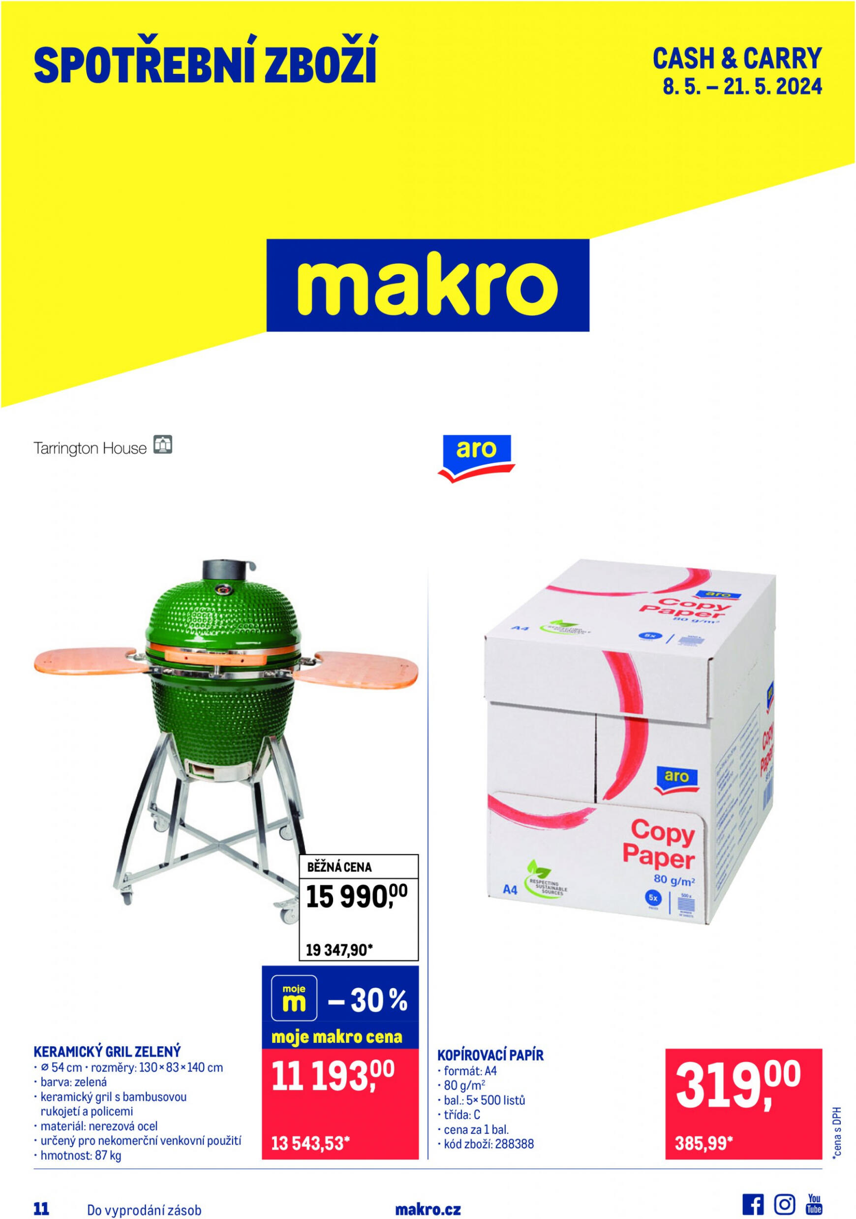 makro - Leták Makro - Spotřební zboží aktuální 08.05. - 21.05.
