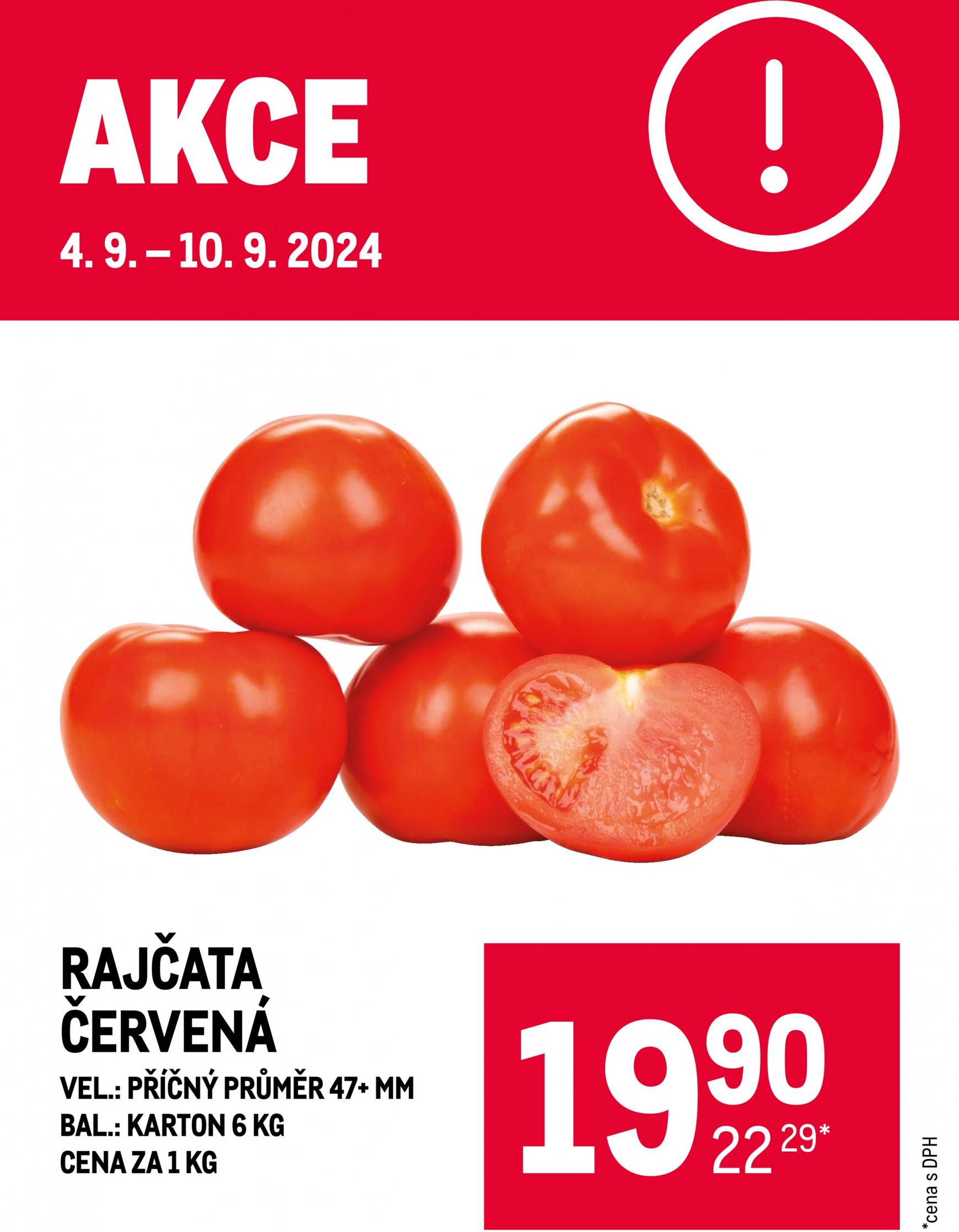 makro - Leták Makro - Rajčata červená od 04.09. do 10.09. - page: 1