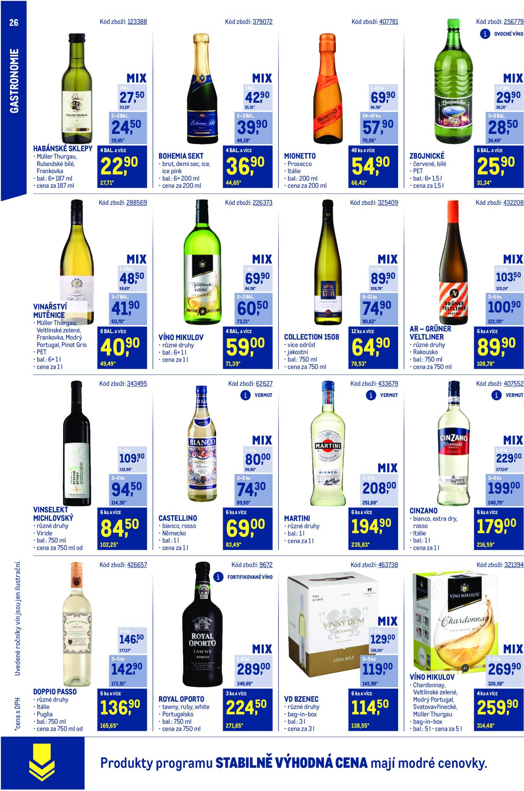 makro - Leták Makro - Stabilně výhodná cena – gastronomie od 31.07. do 24.09. - page: 26