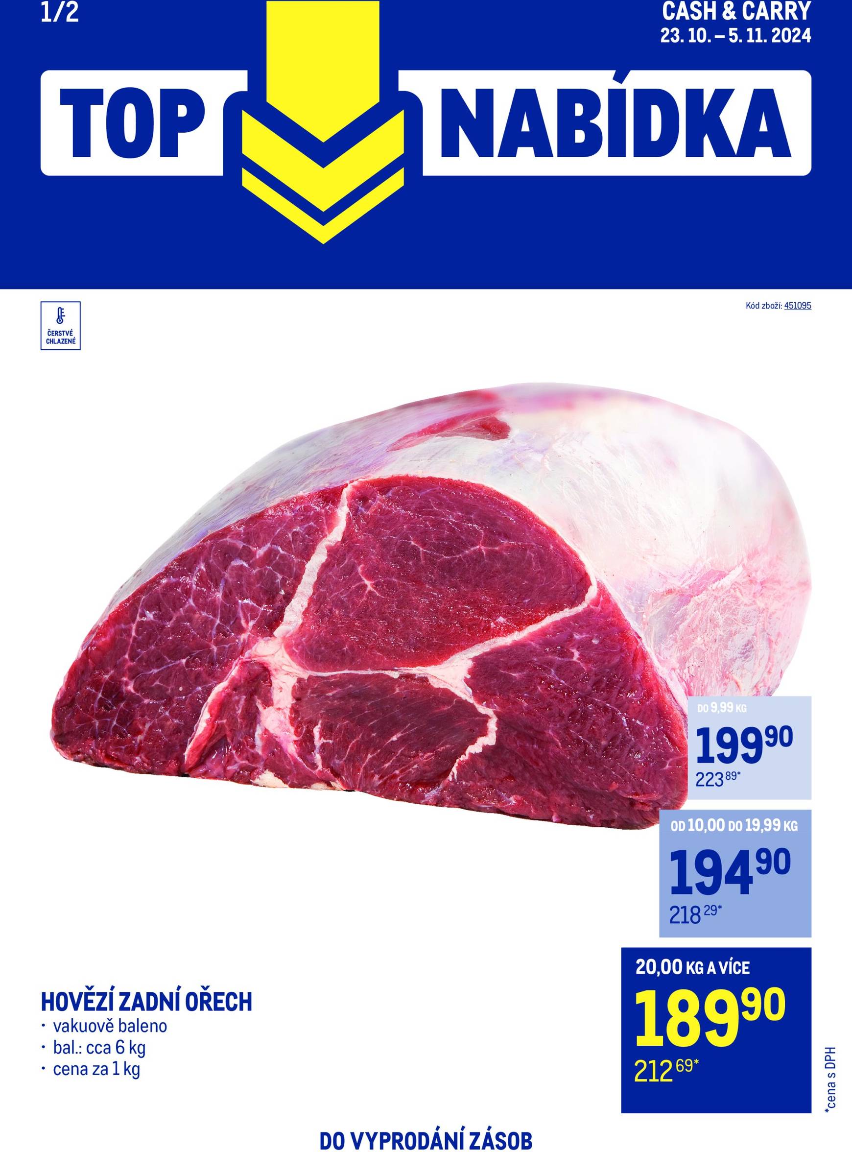 makro - Leták Makro - TOP maso od 23.10. do 05.11. - page: 1