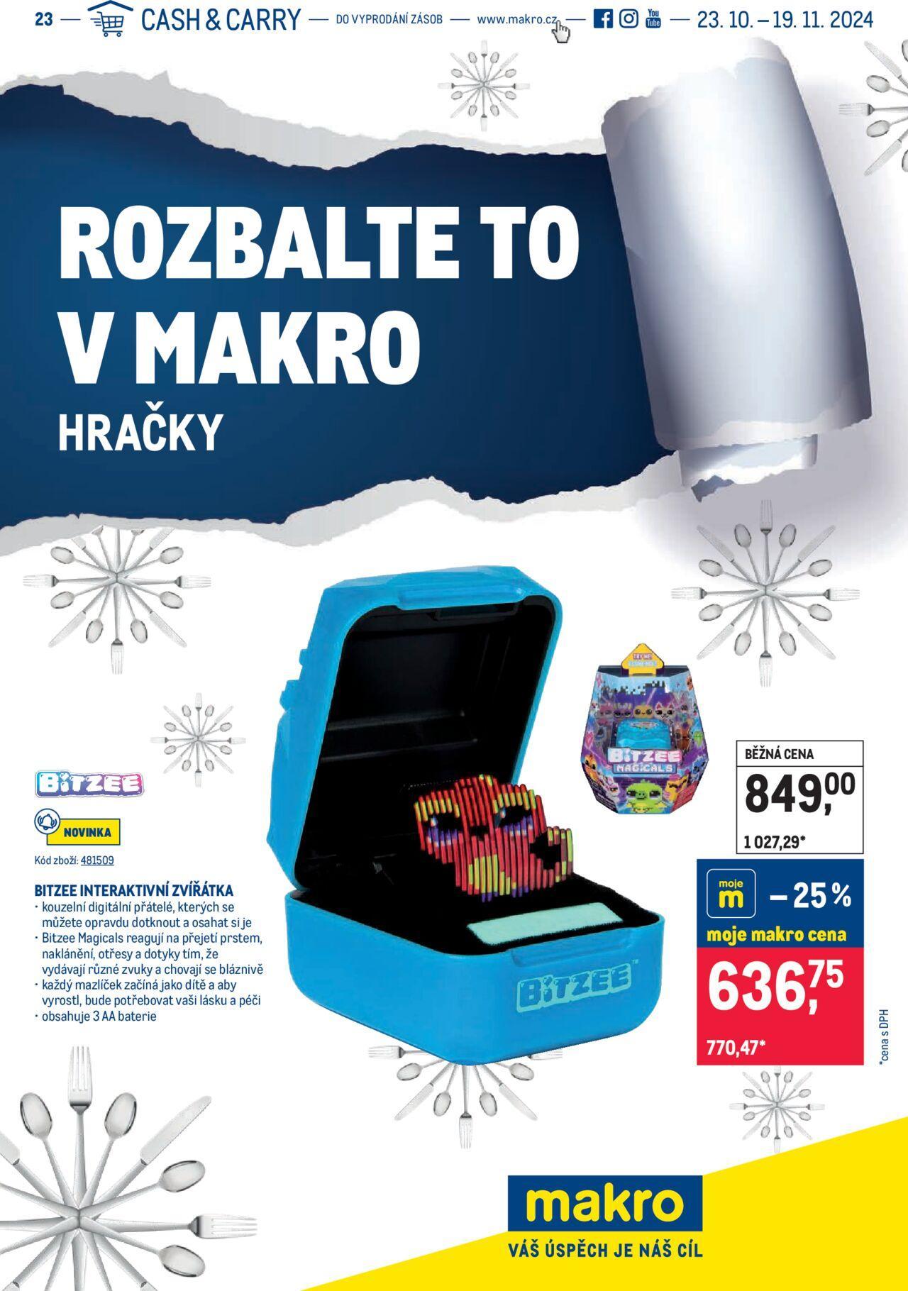 makro - Makro leták - Hračky 23.10.2024 - 19.11.2024